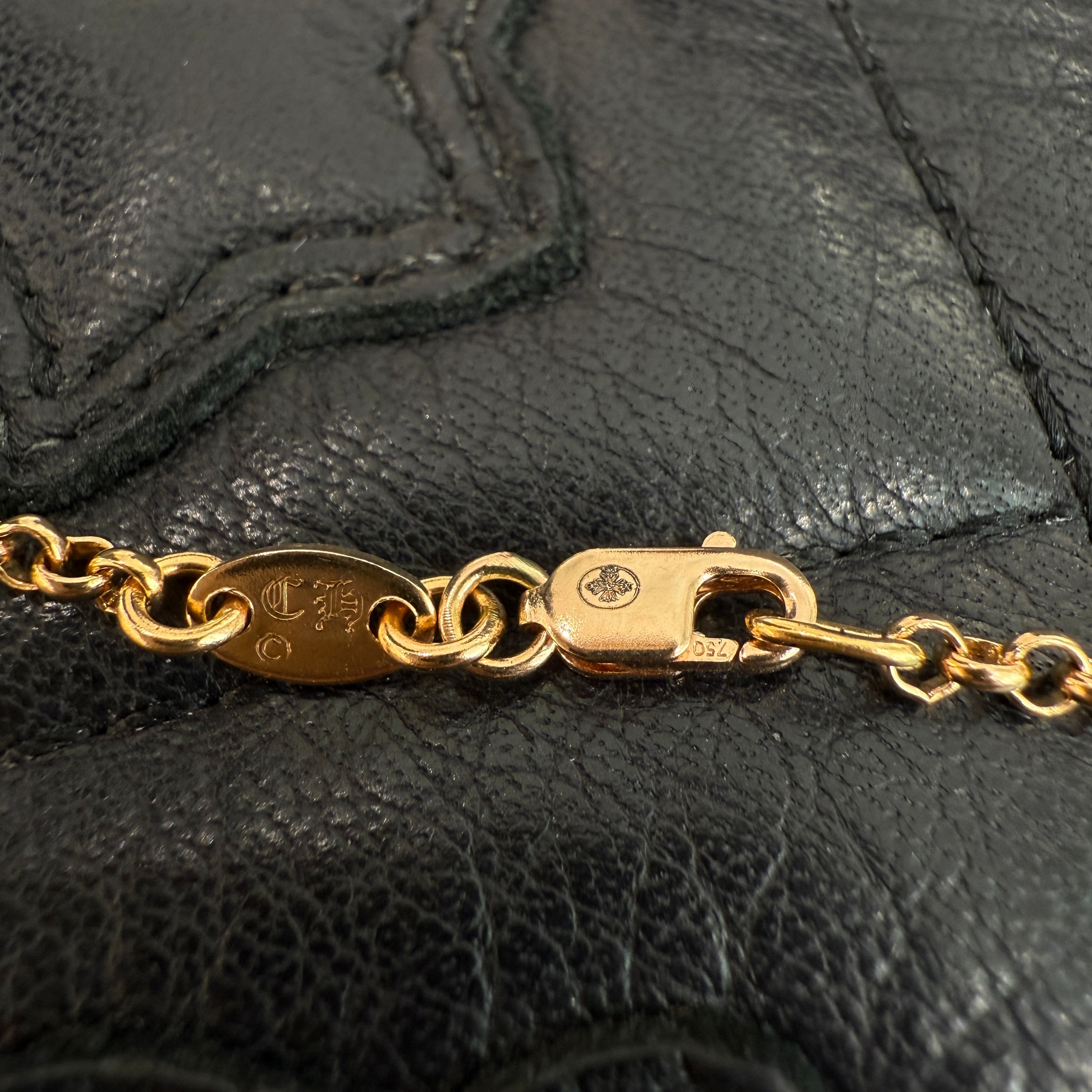 クロムハーツ22kロールチェーン24インチ CHROME HEARTS 22K Roll Chain Necklace Size 24 Inch クロムハーツ