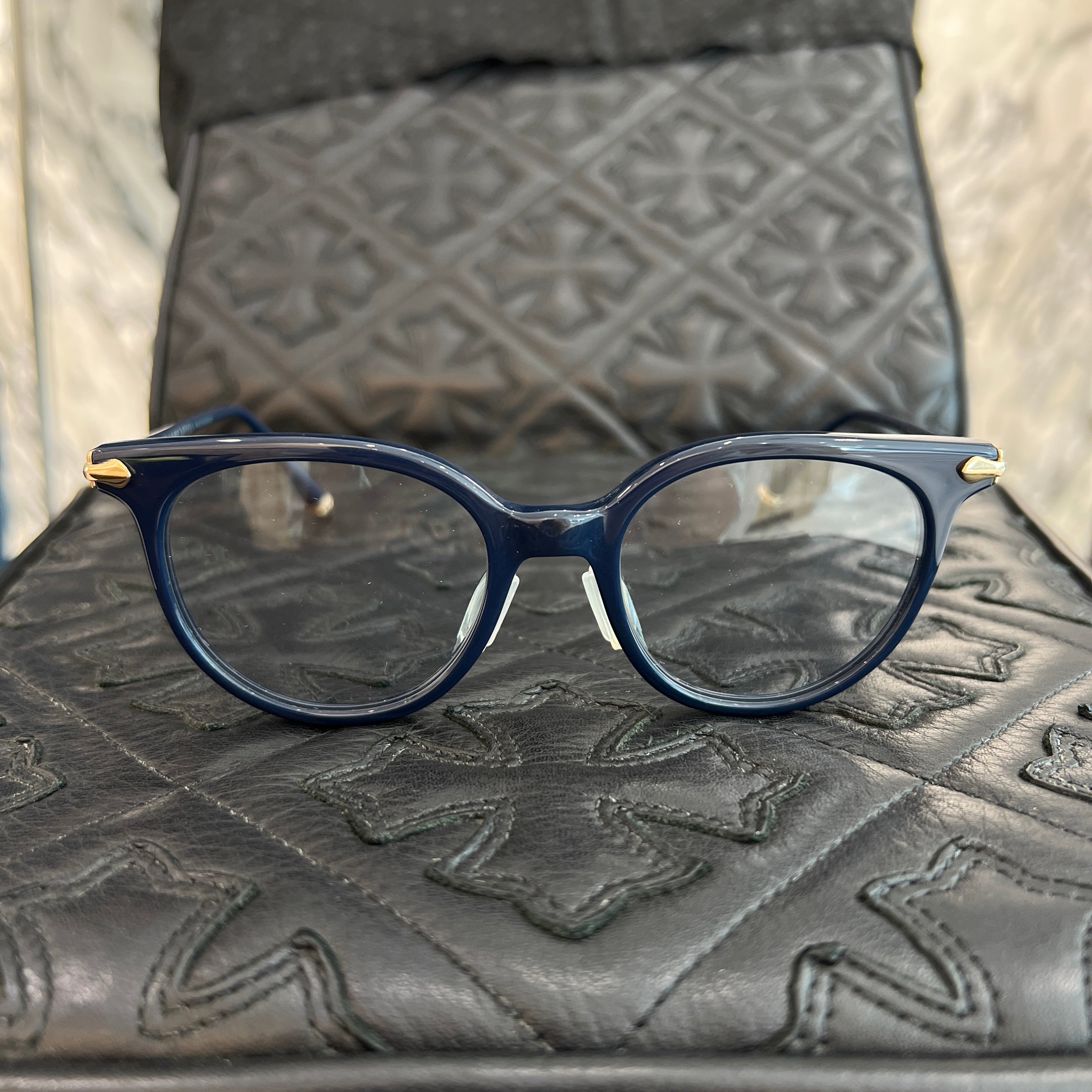 CHROME HEARTS BLUEBERRY MUFFIN Sunglasses Size 49□19-143 クロム