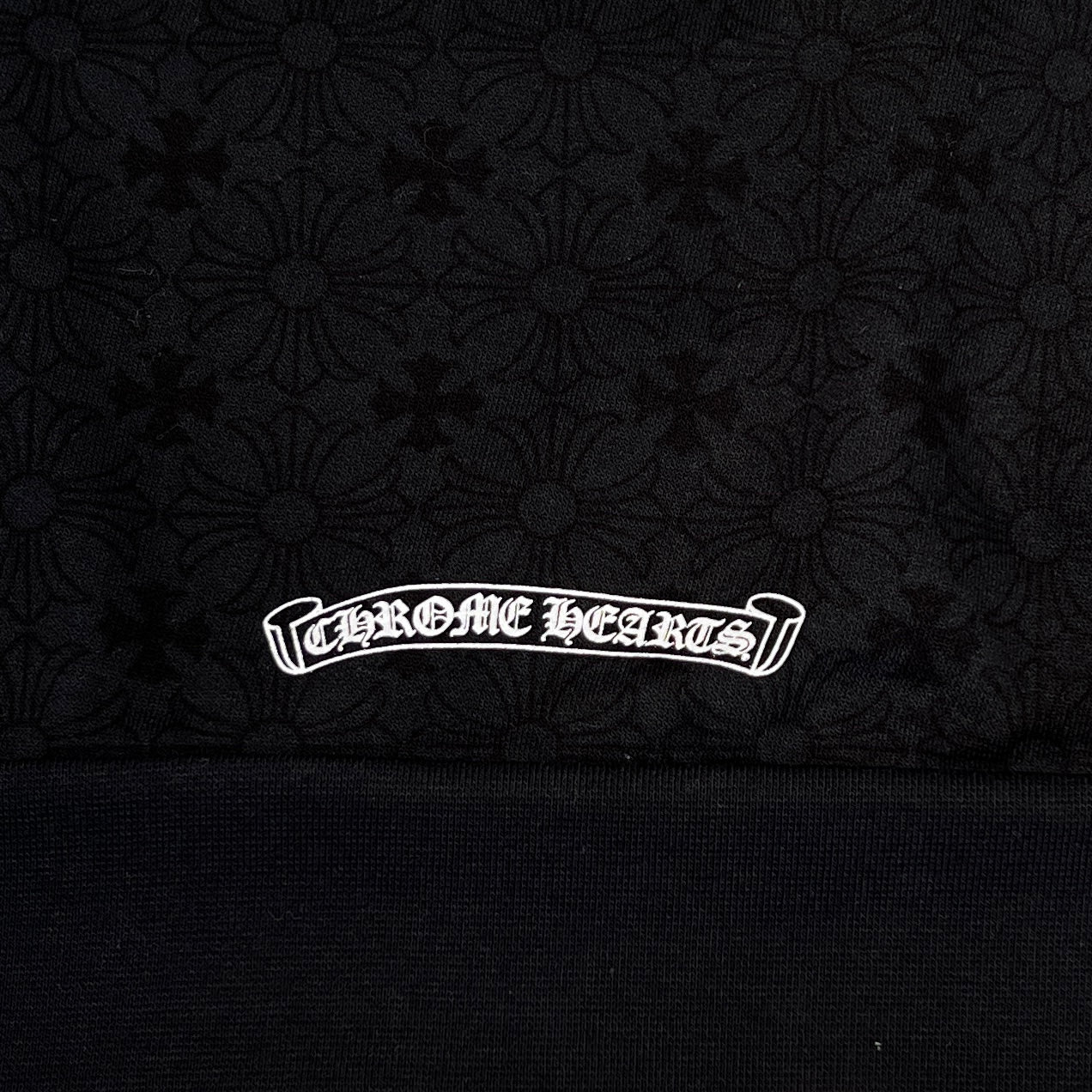 CHROME HEARTS Vertical Logo CH Plus Pullover Hoodie Size XXL クロムハーツ ヴァーティカルロゴ CHプラス総柄 プルオーバーフーディ サイズXXL