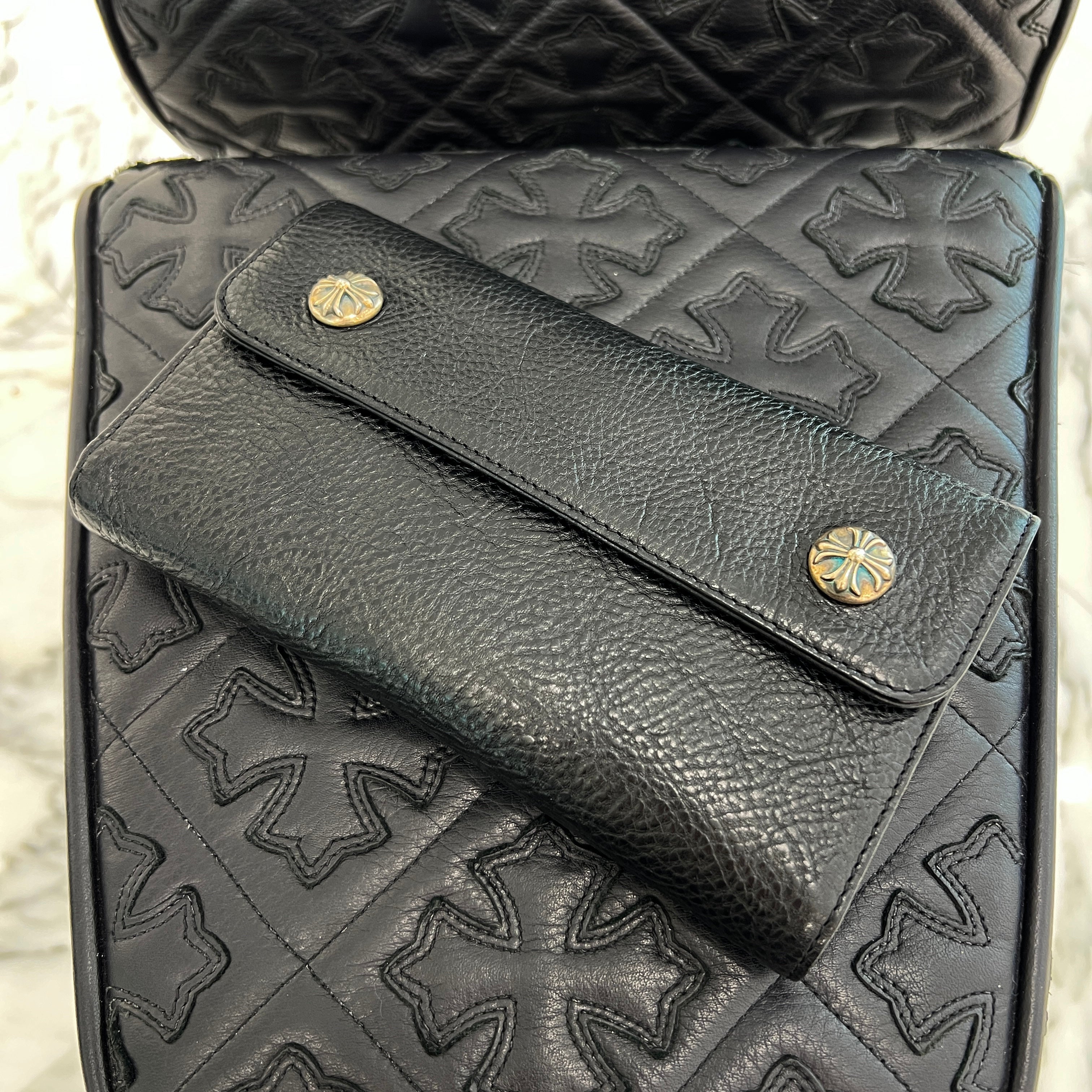 CHROME HEARTS Wave Cross Ball Wallet クロムハーツ ウェーブ クロスボール ウォレット