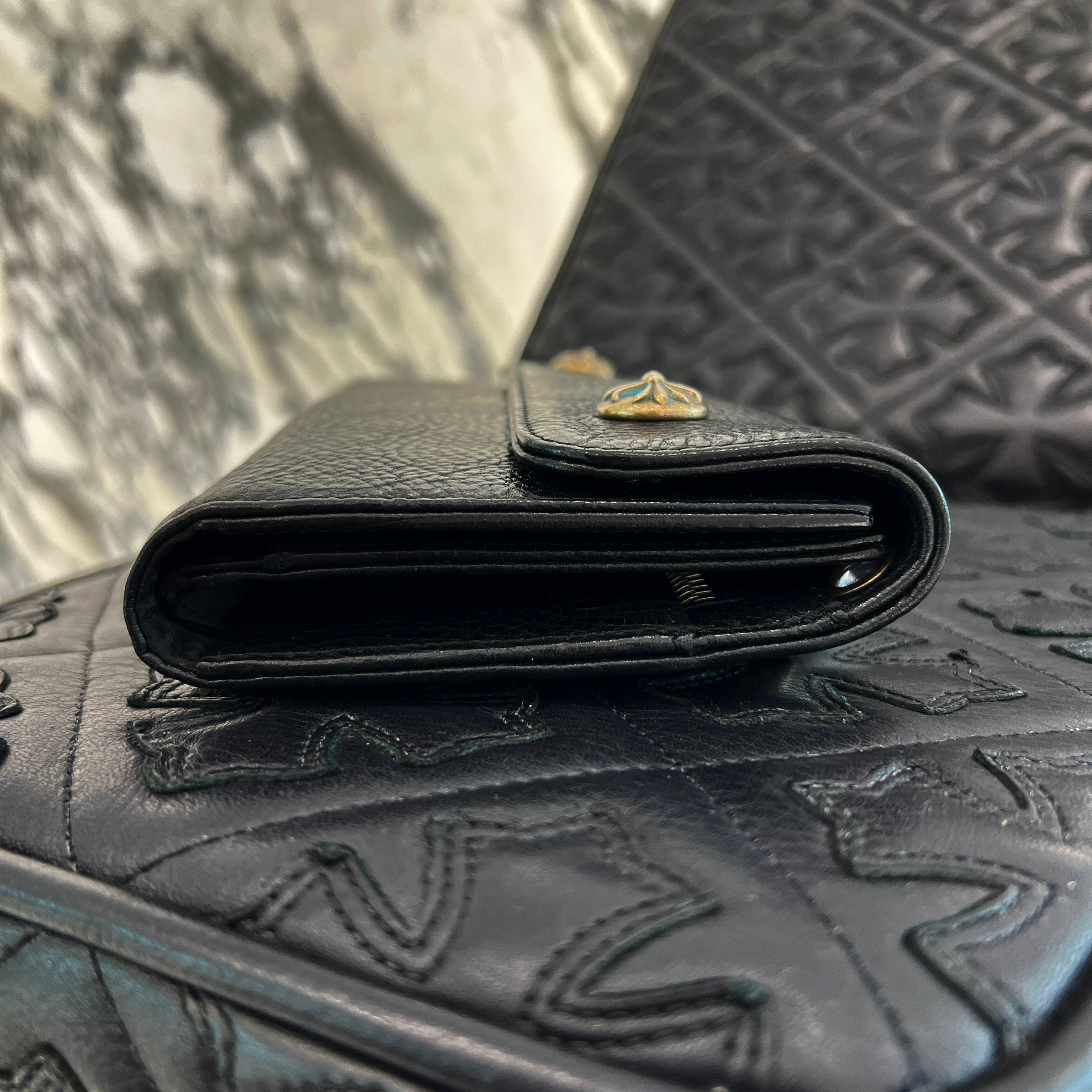 CHROME HEARTS Wave Cross Ball Wallet クロムハーツ ウェーブ クロスボール ウォレット