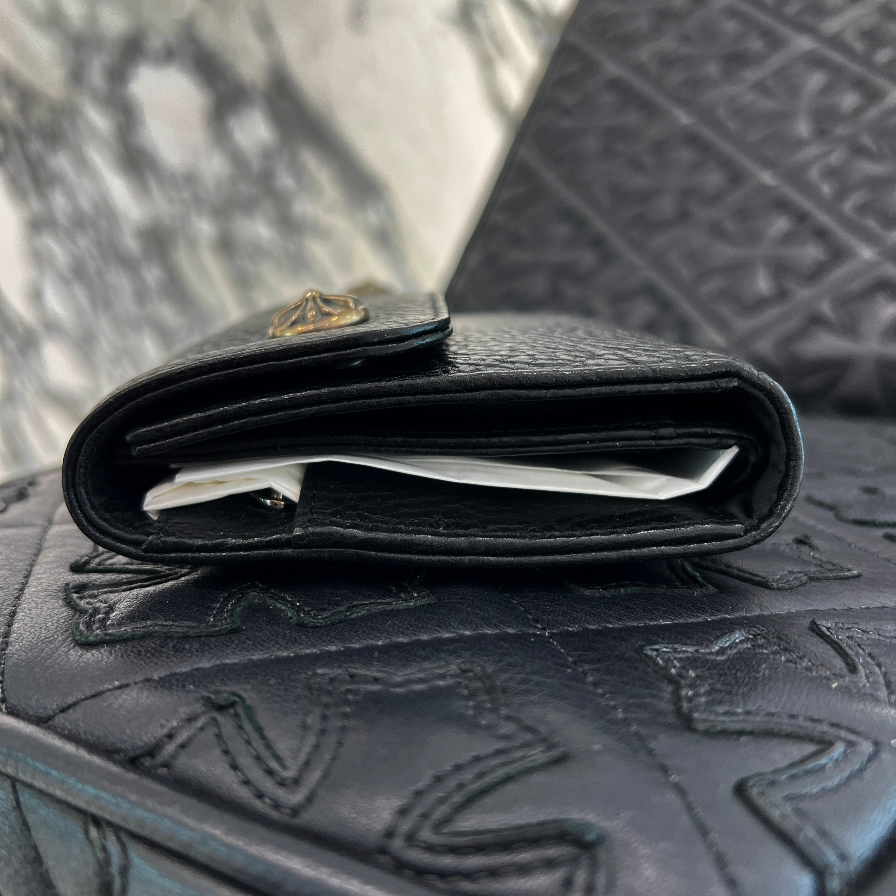 CHROME HEARTS Wave Cross Ball Wallet クロムハーツ ウェーブ クロスボール ウォレット