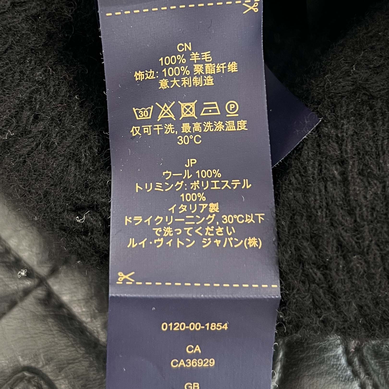 LOUIS VUITTON 2024SS Damier Pearl Wool Beanie M7336A Size S ルイヴィトン ダミエ パール ウールビーニー サイズS