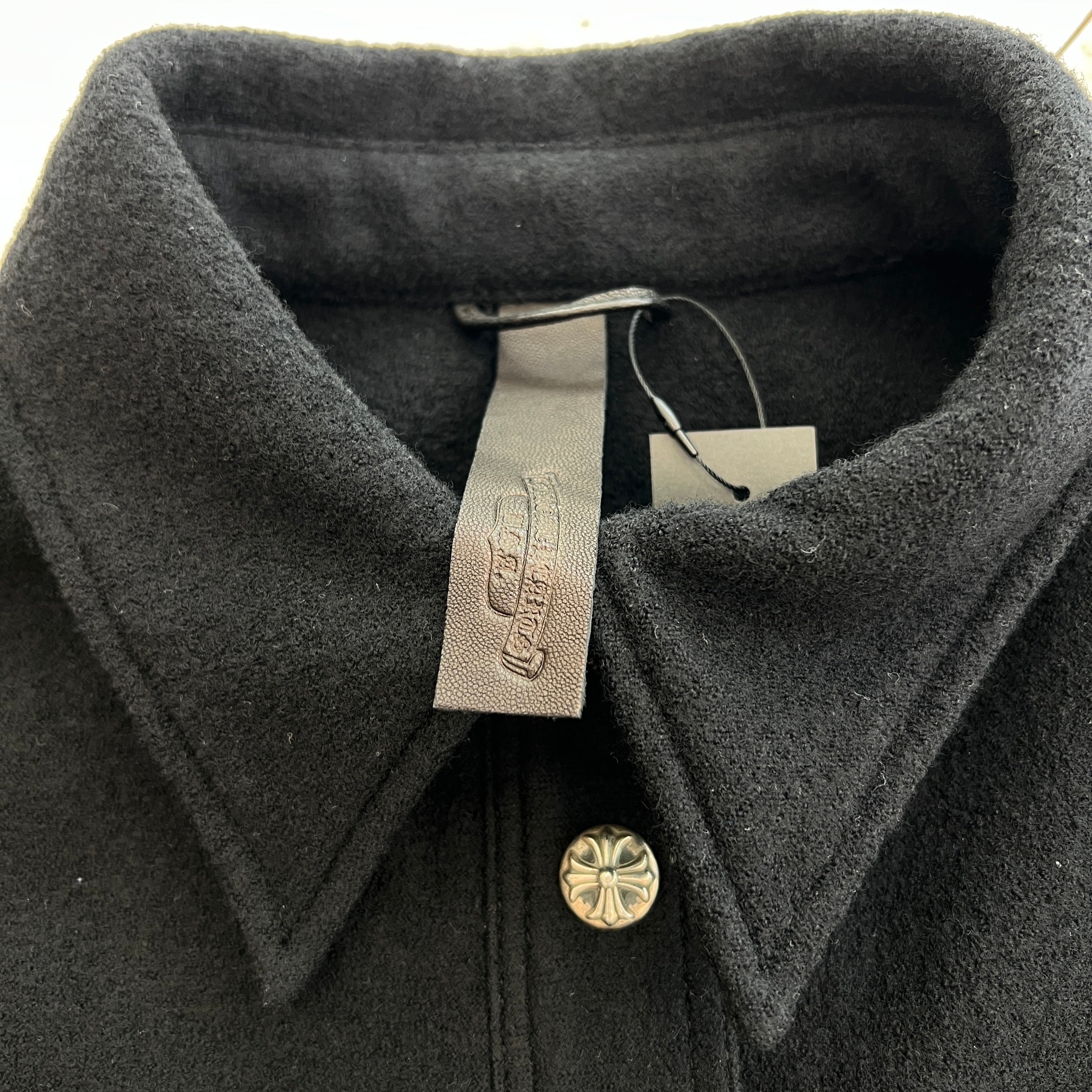 CHROME HEARTS Y NOT Cross Ball Wool Jacket Size L クロムハーツ ワイノット クロスボール ウールジャケット サイズL