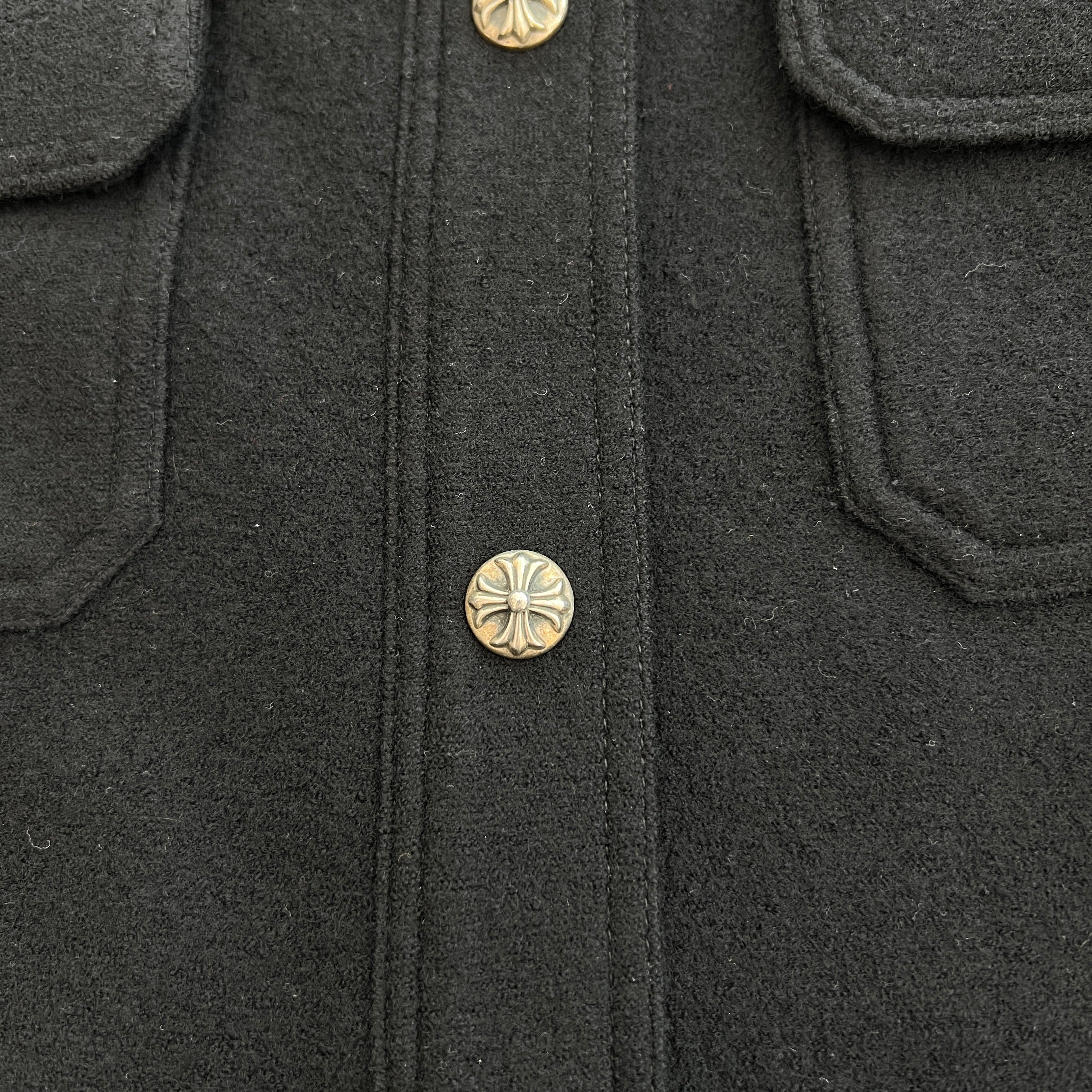 CHROME HEARTS Y NOT Cross Ball Wool Jacket Size L クロムハーツ ワイノット クロスボール ウールジャケット サイズL