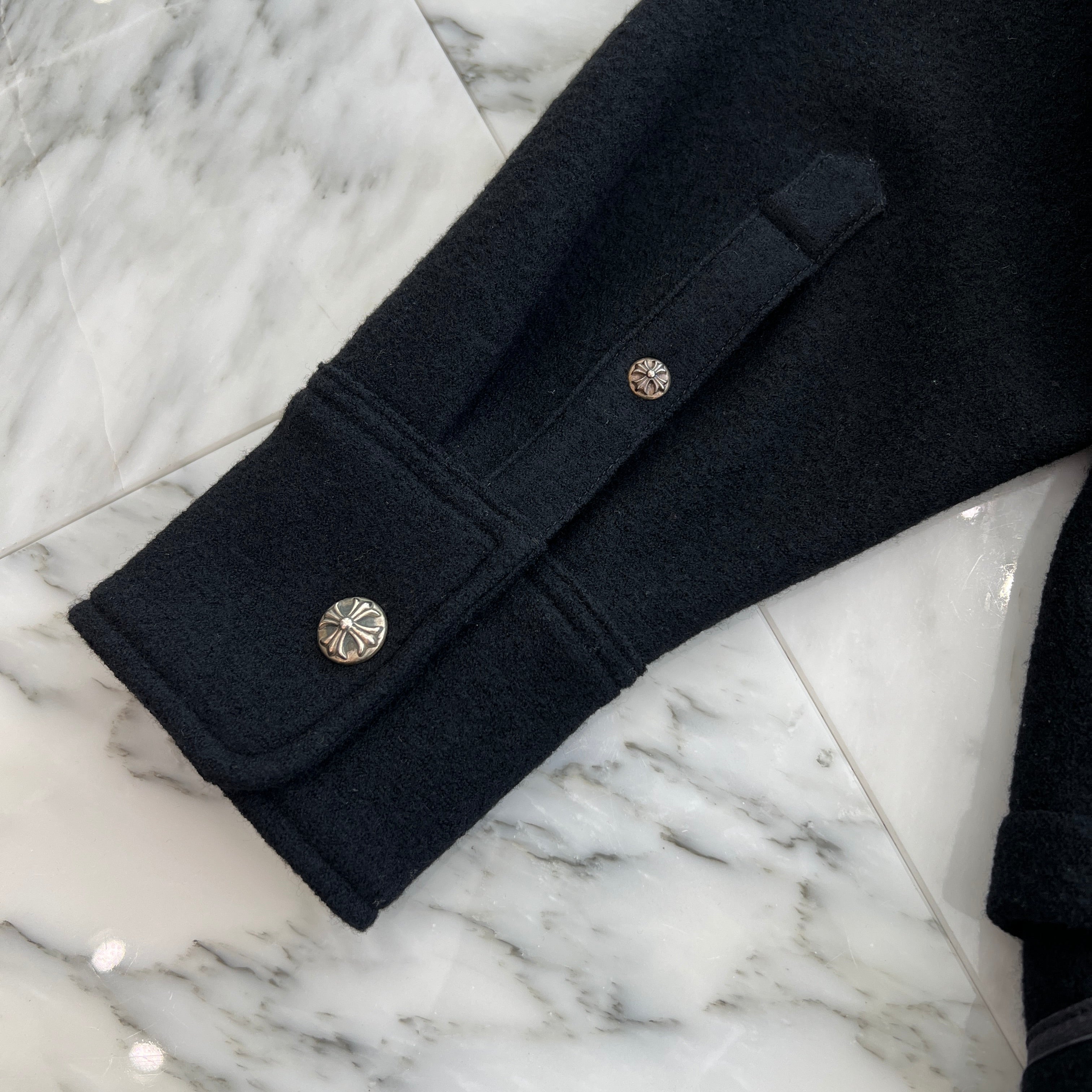 CHROME HEARTS Y NOT Cross Ball Wool Jacket Size L クロムハーツ ワイノット クロスボール ウールジャケット サイズL