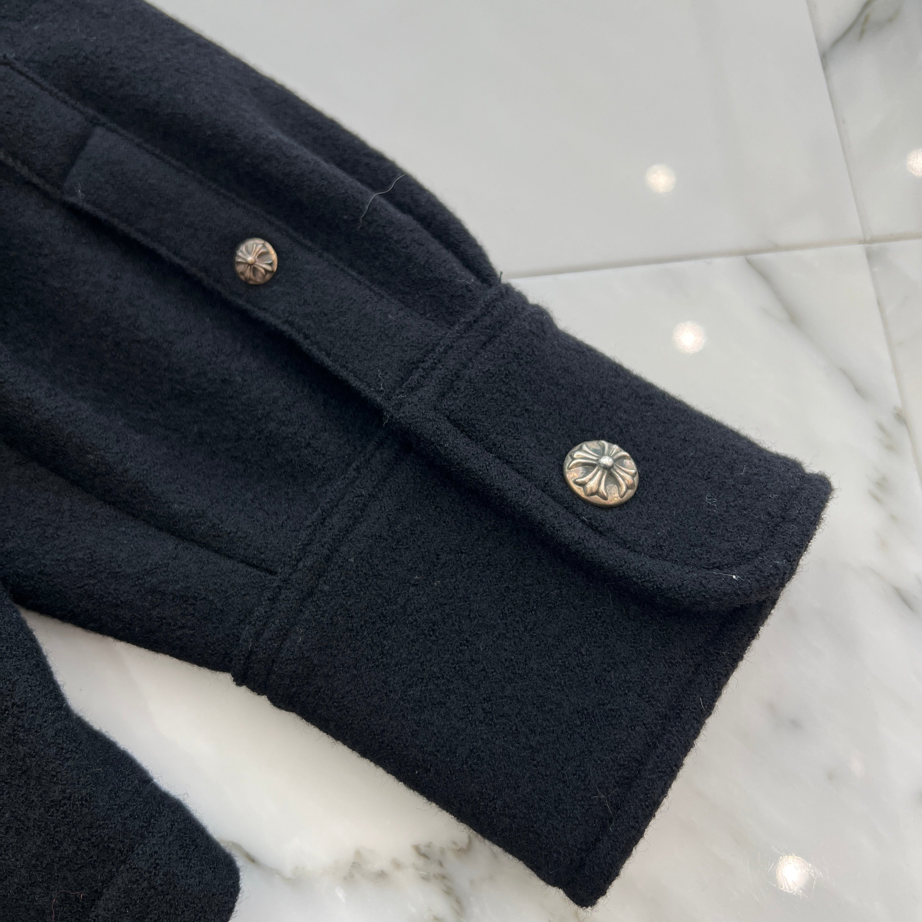 CHROME HEARTS Y NOT Cross Ball Wool Jacket Size L クロムハーツ ワイノット クロスボール ウールジャケット サイズL