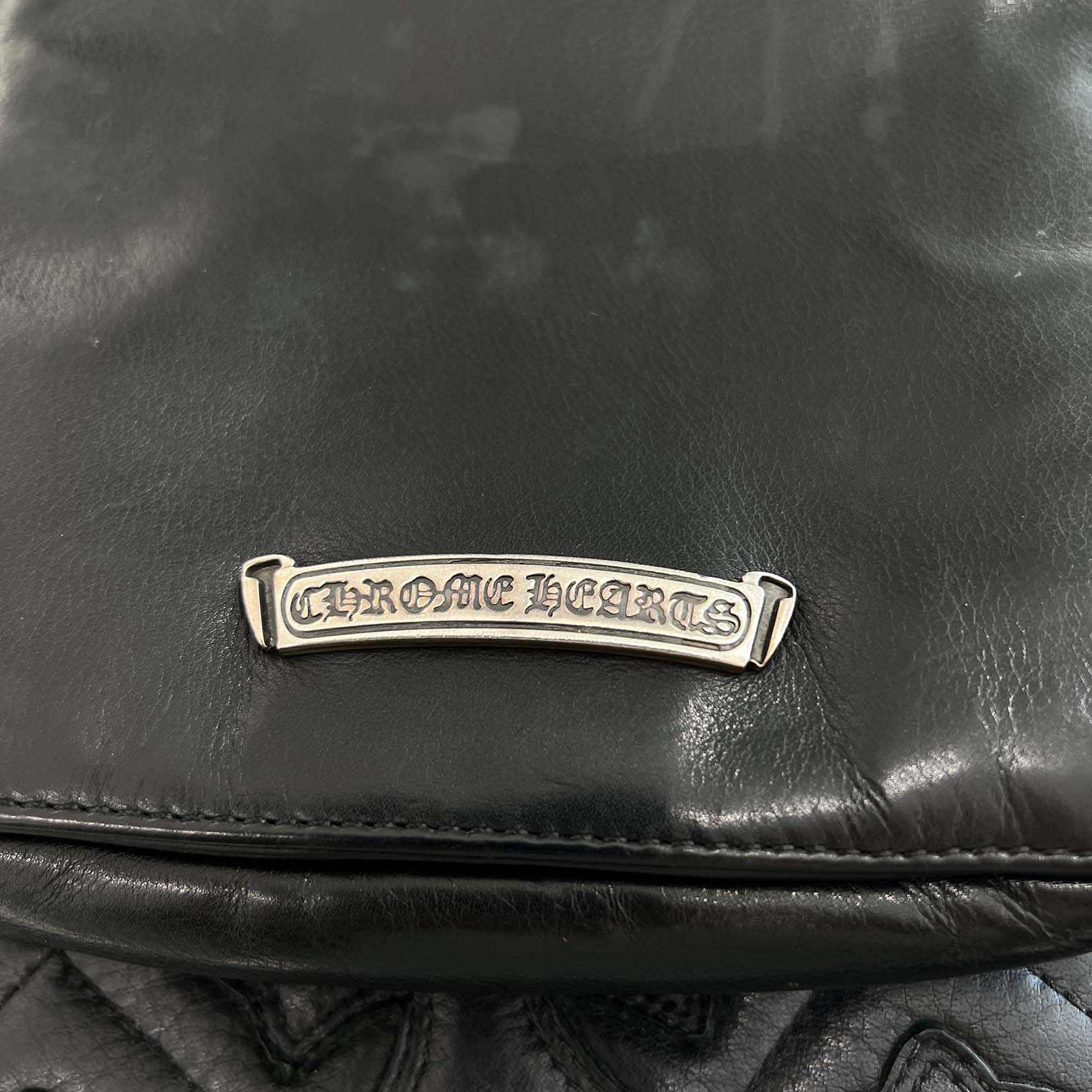 CHROME HEARTS MILO Large Dagger Leather Shoulder Bag クロムハーツ マイロ ラージダガー レザーショルダーバッグ