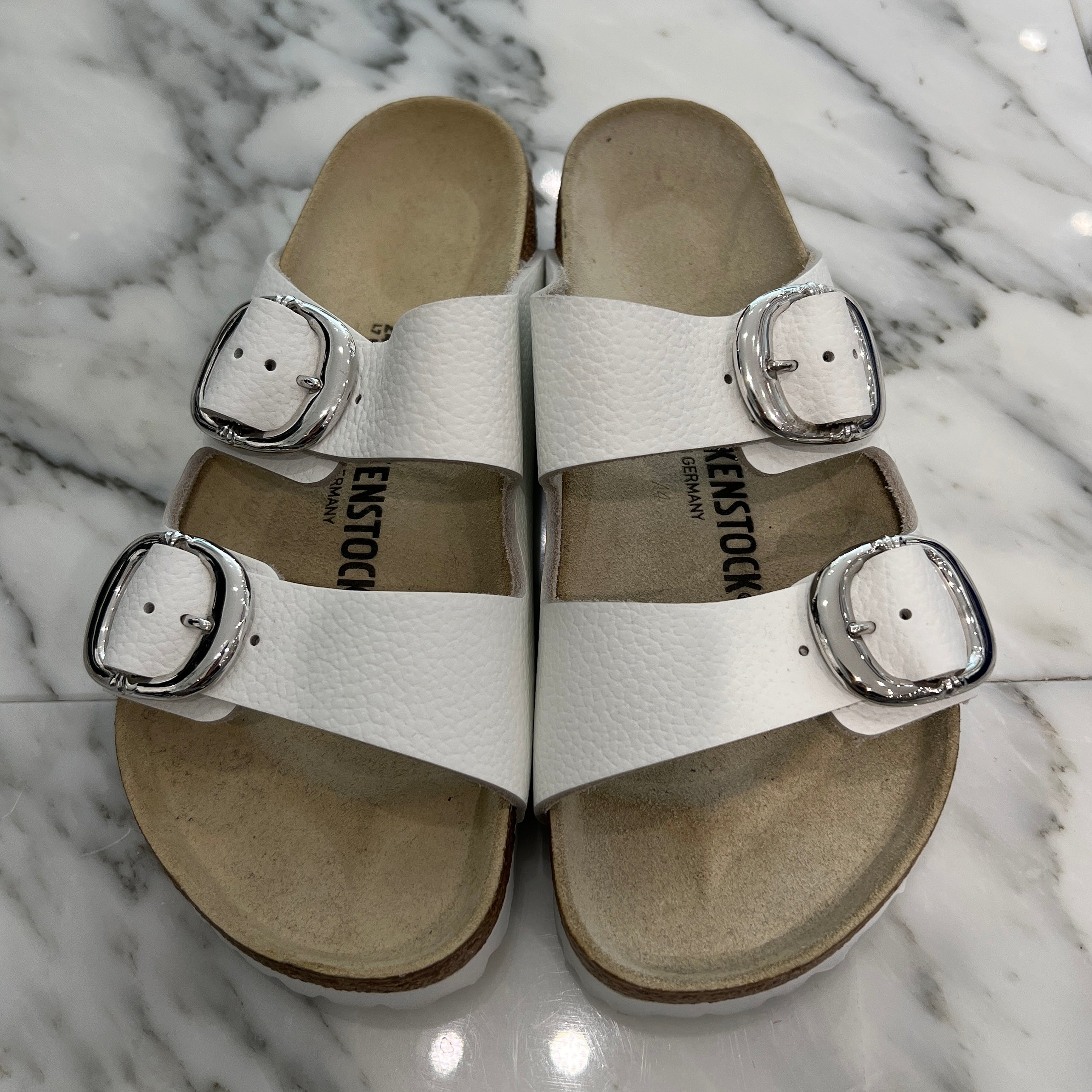 CHROME HEARTS × BIRKENSTOCK Gunslinger Buckle Arizona Suede Leather Sandals Size 38 クロムハーツ × ビルケンシュトック ガンスリンガーバックル アリゾナ スエードレザー サンダル サイズ38