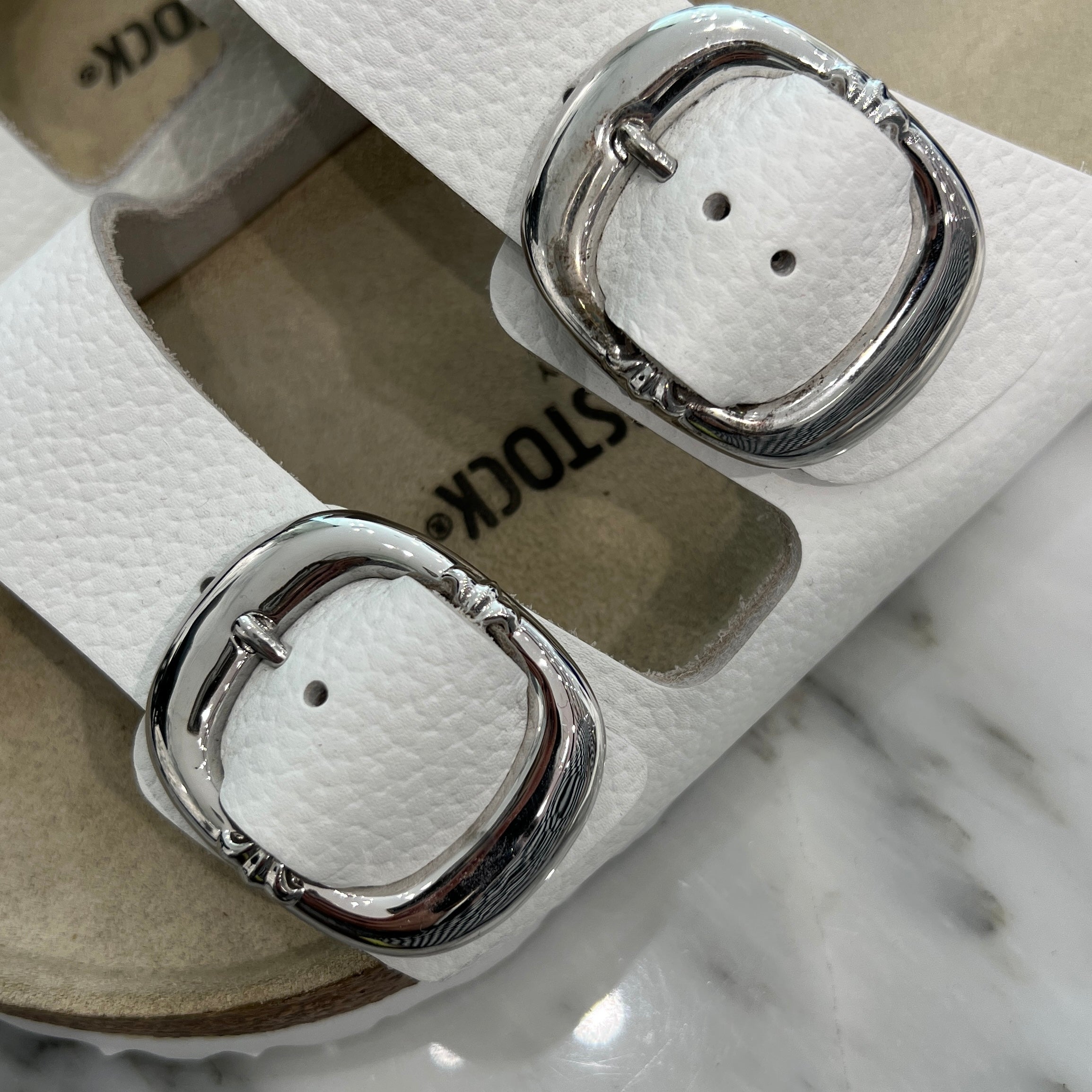 CHROME HEARTS × BIRKENSTOCK Gunslinger Buckle Arizona Suede Leather Sandals Size 38 クロムハーツ × ビルケンシュトック ガンスリンガーバックル アリゾナ スエードレザー サンダル サイズ38