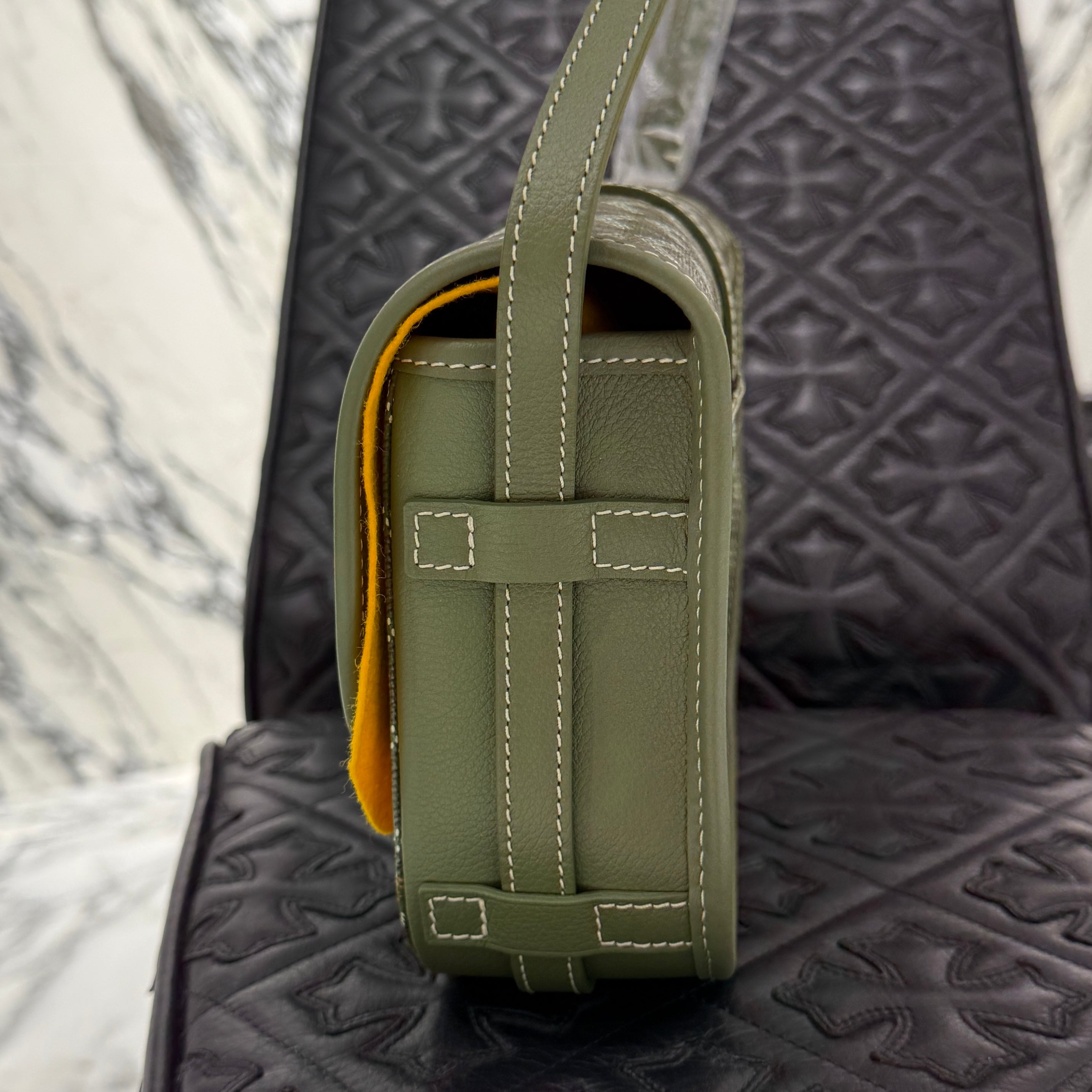 GOYARD 2025SS ARMY GREEN HAND PAINTED Belvedere PM Shoulder Bag BELGYDPMLTY29CG29P ゴヤール アーミーグリーン ハンドペイント ベルヴェデーレ PM ショルダーバッグ