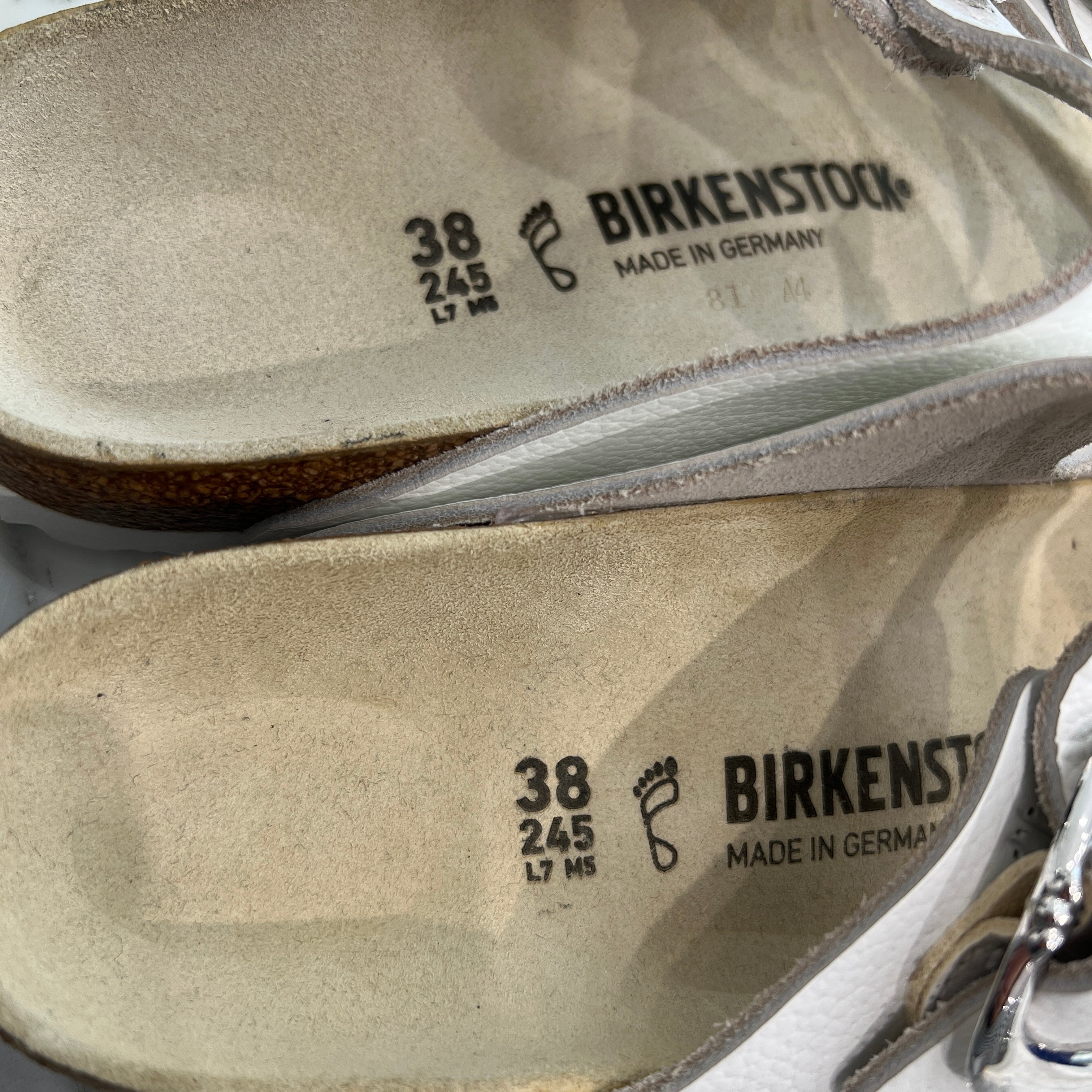 CHROME HEARTS × BIRKENSTOCK Gunslinger Buckle Arizona Suede Leather Sandals Size 38 クロムハーツ × ビルケンシュトック ガンスリンガーバックル アリゾナ スエードレザー サンダル サイズ38