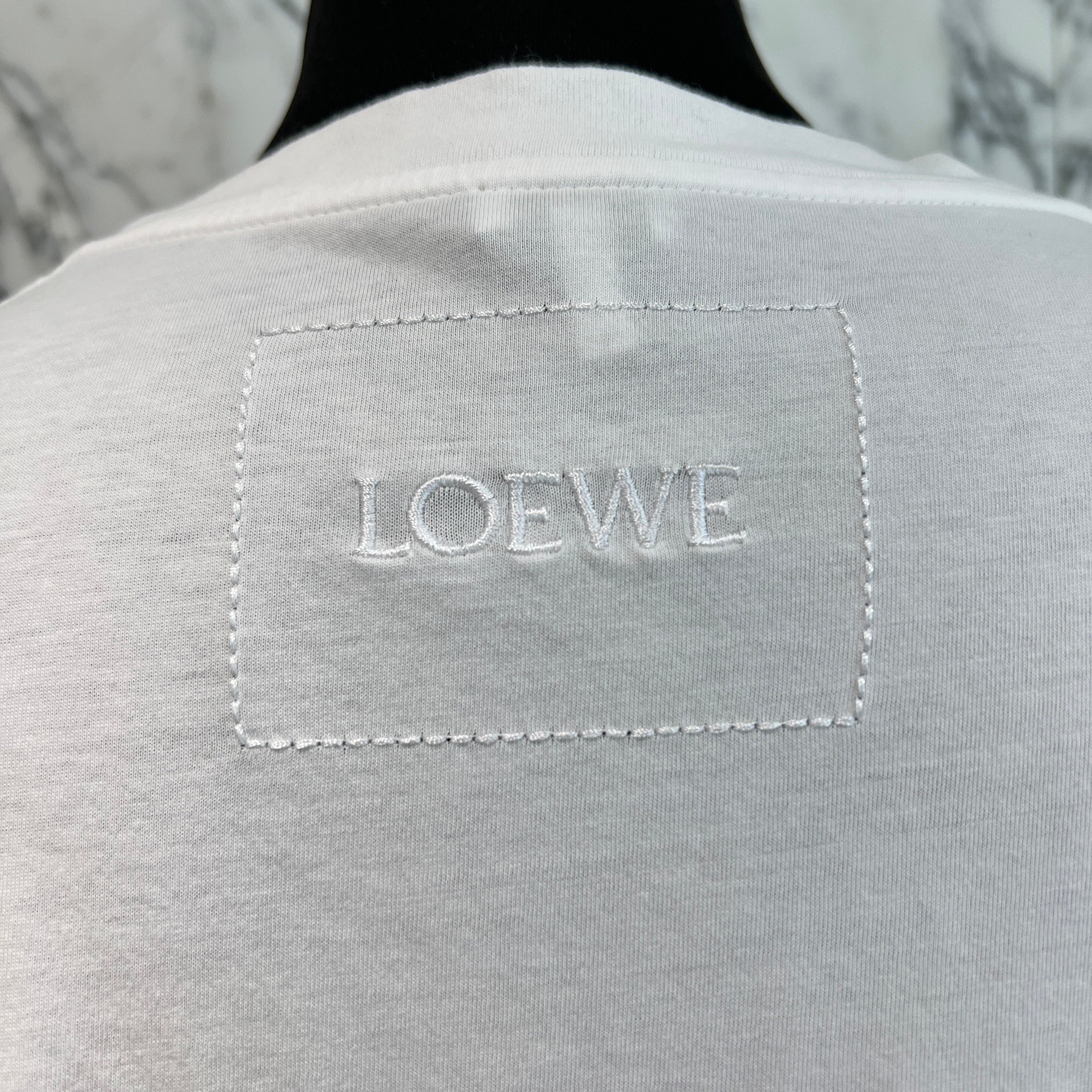 LOEWE 2025SS Intarsia Patch Cotton Tee H526Y22XBH Size M ロエベ インターシャパッチ コットンTシャツ サイズM