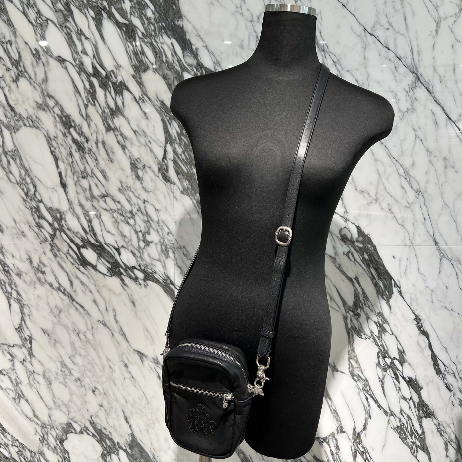 CHROME HEARTS TAKAMINI 3 Cemetery Cross Patch Shoulder Bag クロムハーツ タカミニ 3セメタリークロスパッチ ショルダーバッグ