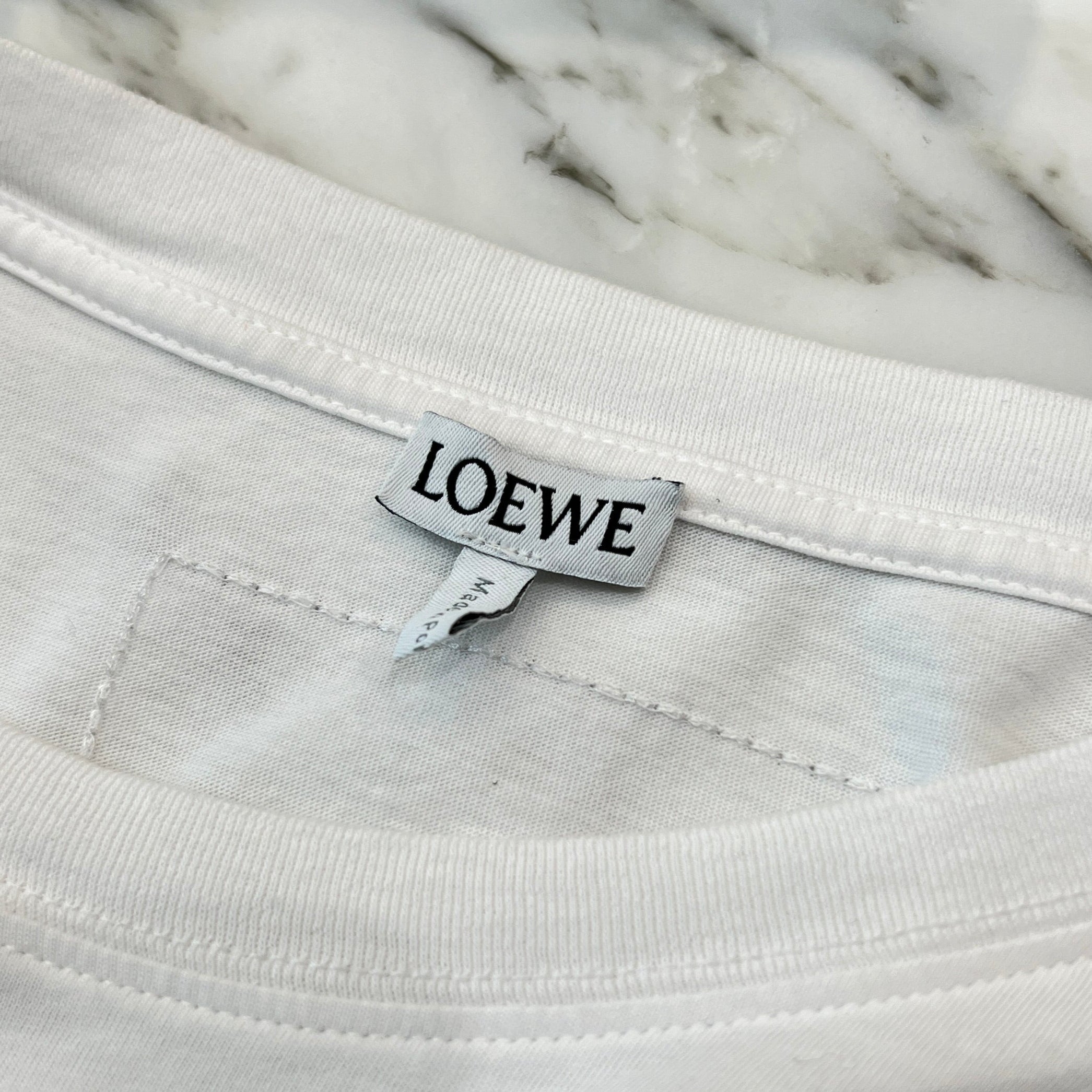 LOEWE 2025SS Intarsia Patch Cotton Tee H526Y22XBH Size M ロエベ インターシャパッチ コットンTシャツ サイズM