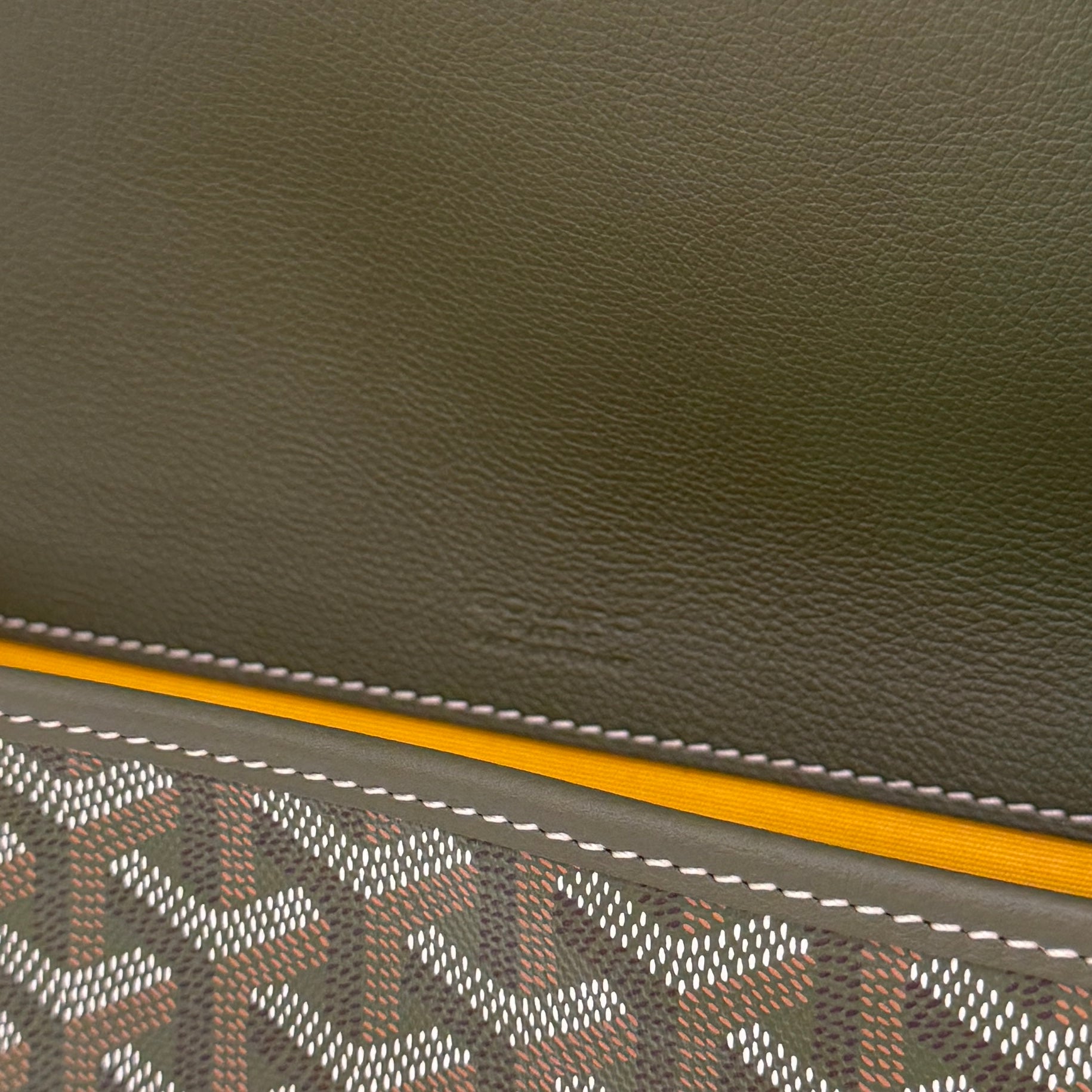 GOYARD 2025SS ARMY GREEN HAND PAINTED Belvedere PM Shoulder Bag BELGYDPMLTY29CG29P ゴヤール アーミーグリーン ハンドペイント ベルヴェデーレ PM ショルダーバッグ