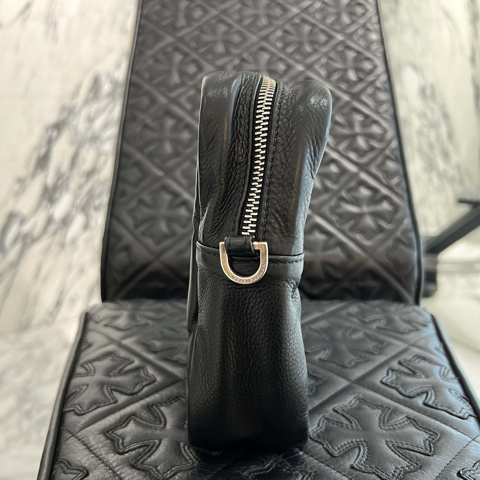 CHROME HEARTS TAKAMINI 3 Cemetery Cross Patch Shoulder Bag クロムハーツ タカミニ 3セメタリークロスパッチ ショルダーバッグ