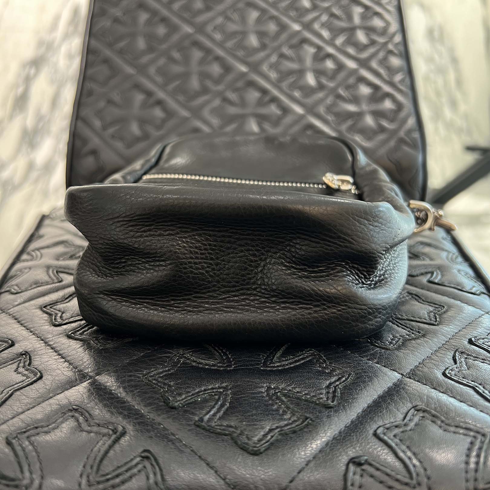 CHROME HEARTS TAKAMINI 3 Cemetery Cross Patch Shoulder Bag クロムハーツ タカミニ 3セメタリークロスパッチ ショルダーバッグ