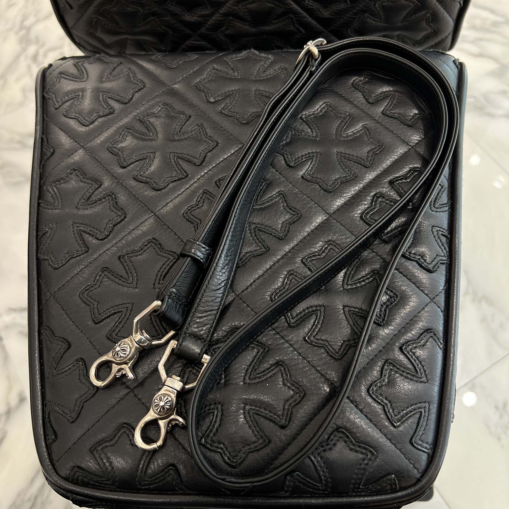CHROME HEARTS TAKAMINI 3 Cemetery Cross Patch Shoulder Bag クロムハーツ タカミニ 3セメタリークロスパッチ ショルダーバッグ
