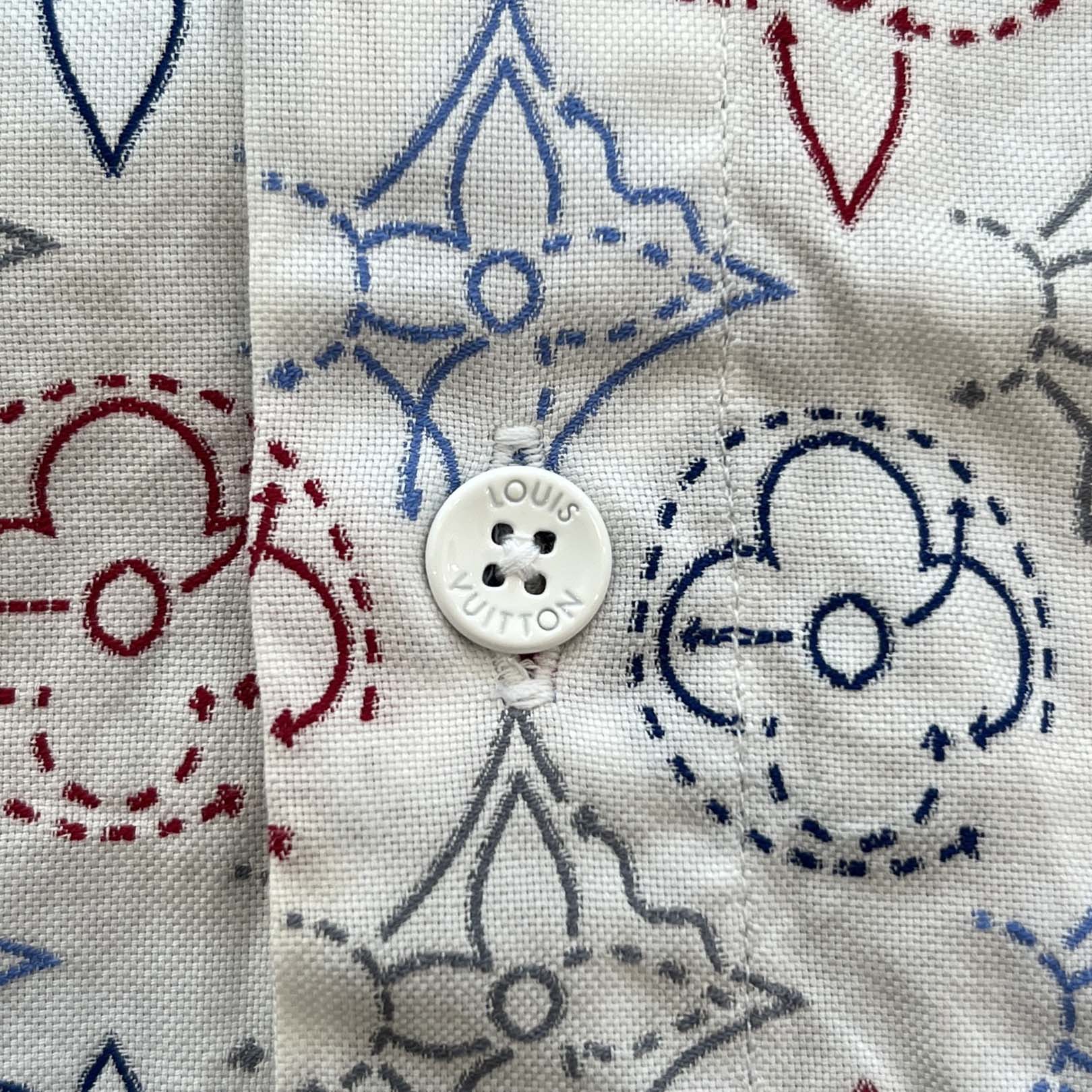 LOUIS VUITTON × NBA 2021AW Monogram Signature Short Sleeve Shirt HLS44W Size XL ルイヴィトン × NBA モノグラムシグネチャー半袖シャツ サイズXL