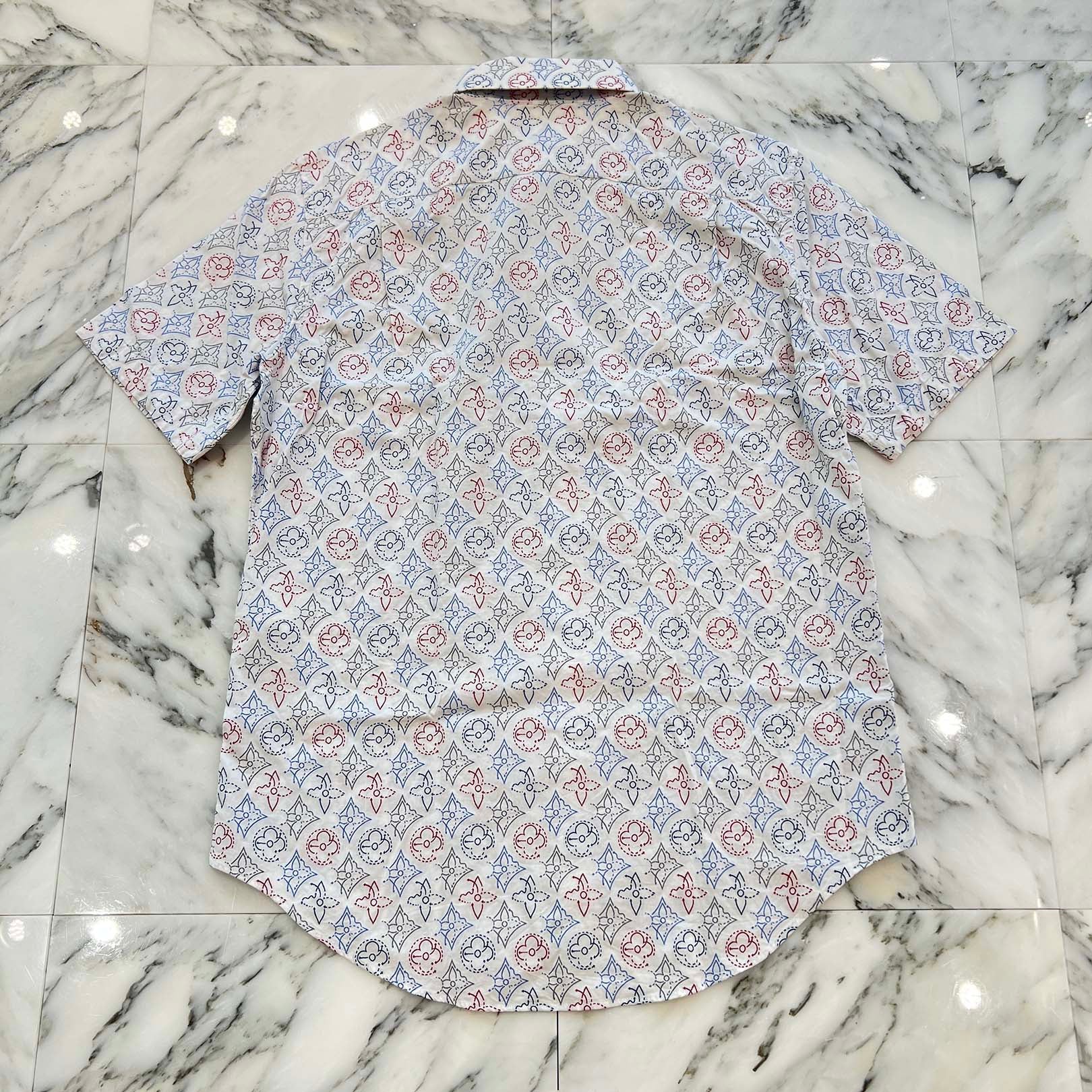 LOUIS VUITTON × NBA 2021AW Monogram Signature Short Sleeve Shirt HLS44W Size XL ルイヴィトン × NBA モノグラムシグネチャー半袖シャツ サイズXL