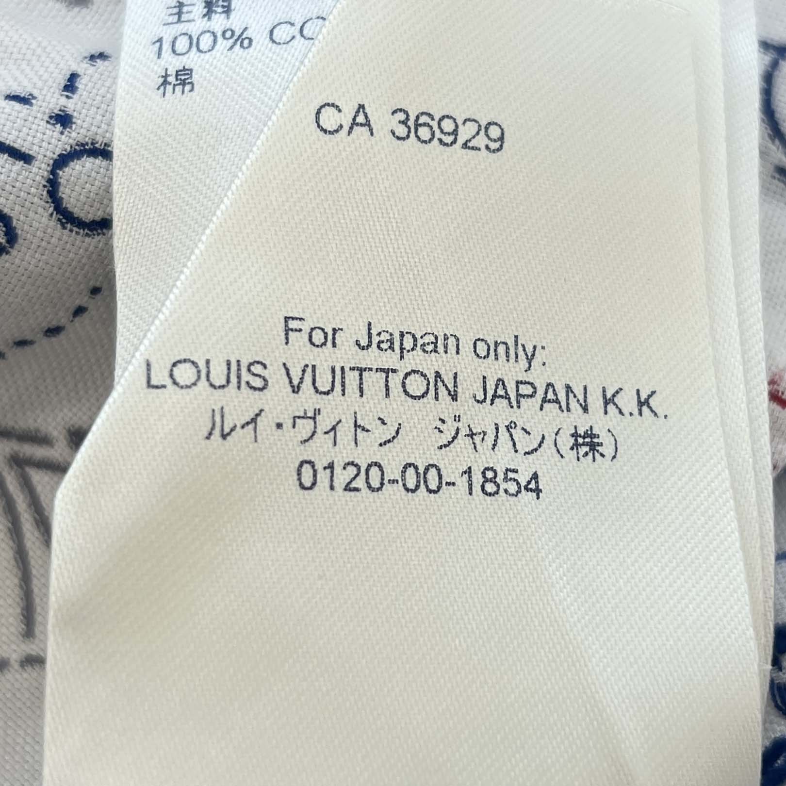 LOUIS VUITTON × NBA 2021AW Monogram Signature Short Sleeve Shirt HLS44W Size XL ルイヴィトン × NBA モノグラムシグネチャー半袖シャツ サイズXL