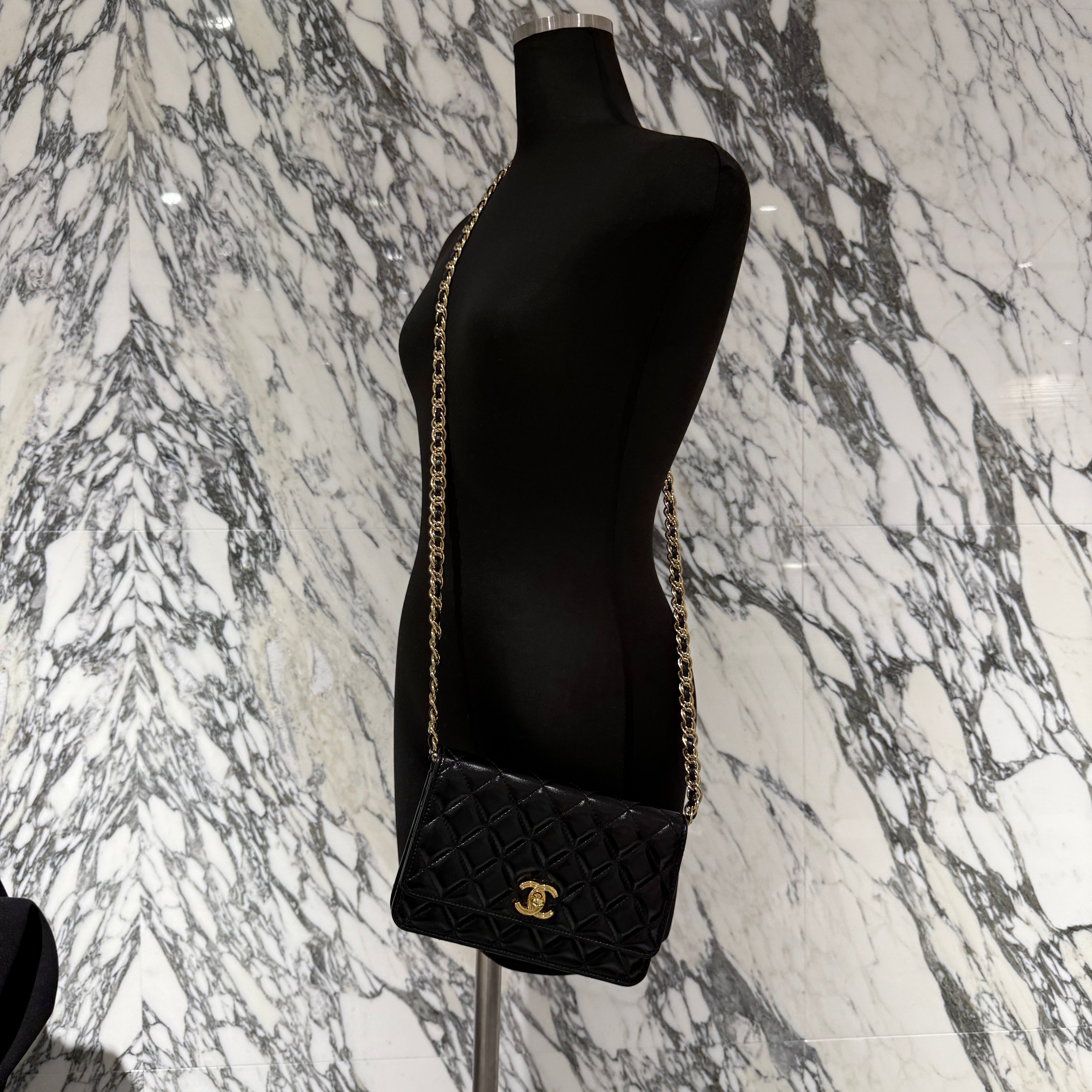 CHANEL Matelasse Lambskin Chain Wallet シャネル マトラッセ ラムスキン チェーンウォレット