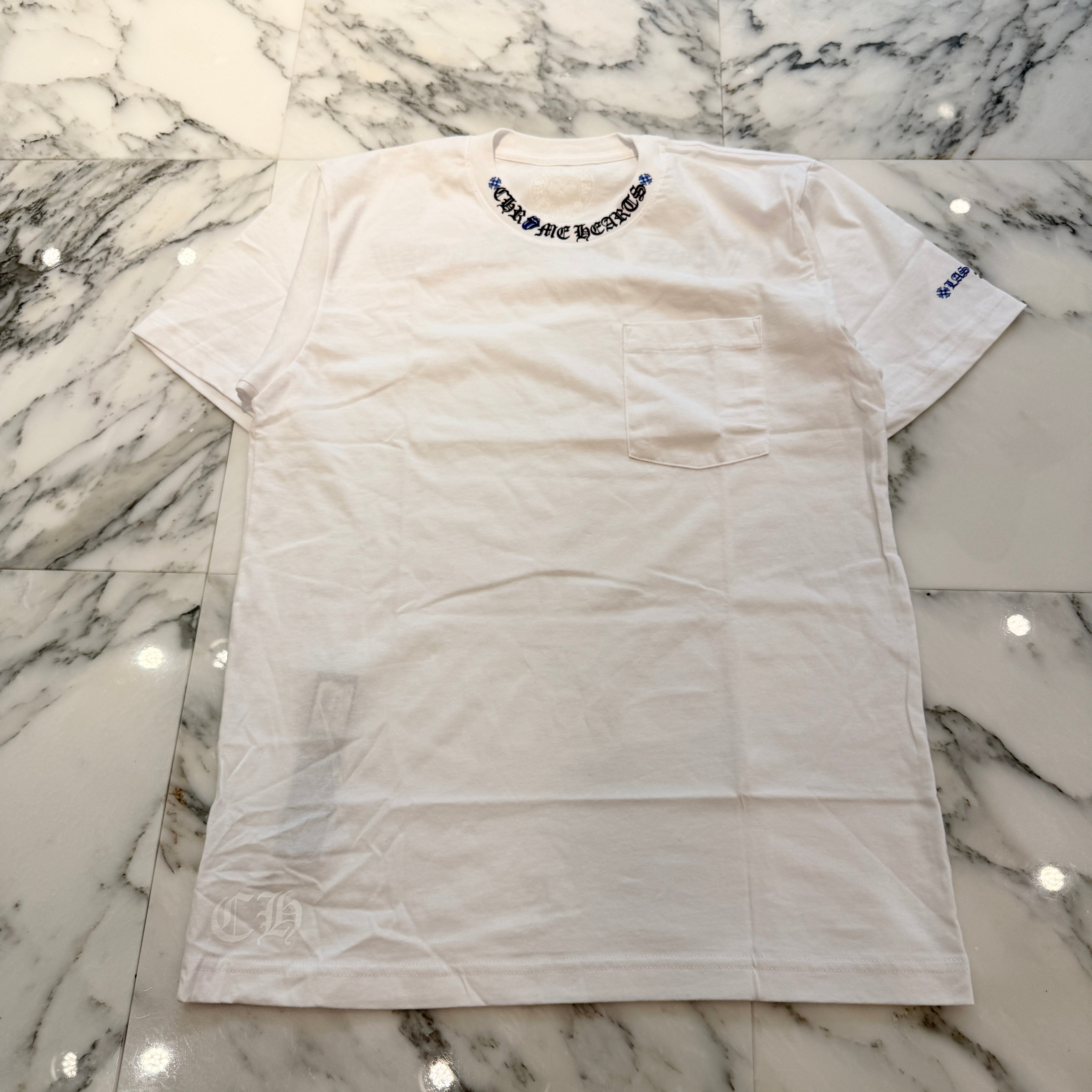 CHROME HEARTS × The Rolling Stones 2024SS Lip Tan Neck Logo Back Scroll Tee Size M クロムハーツ × ローリングストーンズ リップアンドタン ネックロゴ バックスクロール Tシャツ サイズM