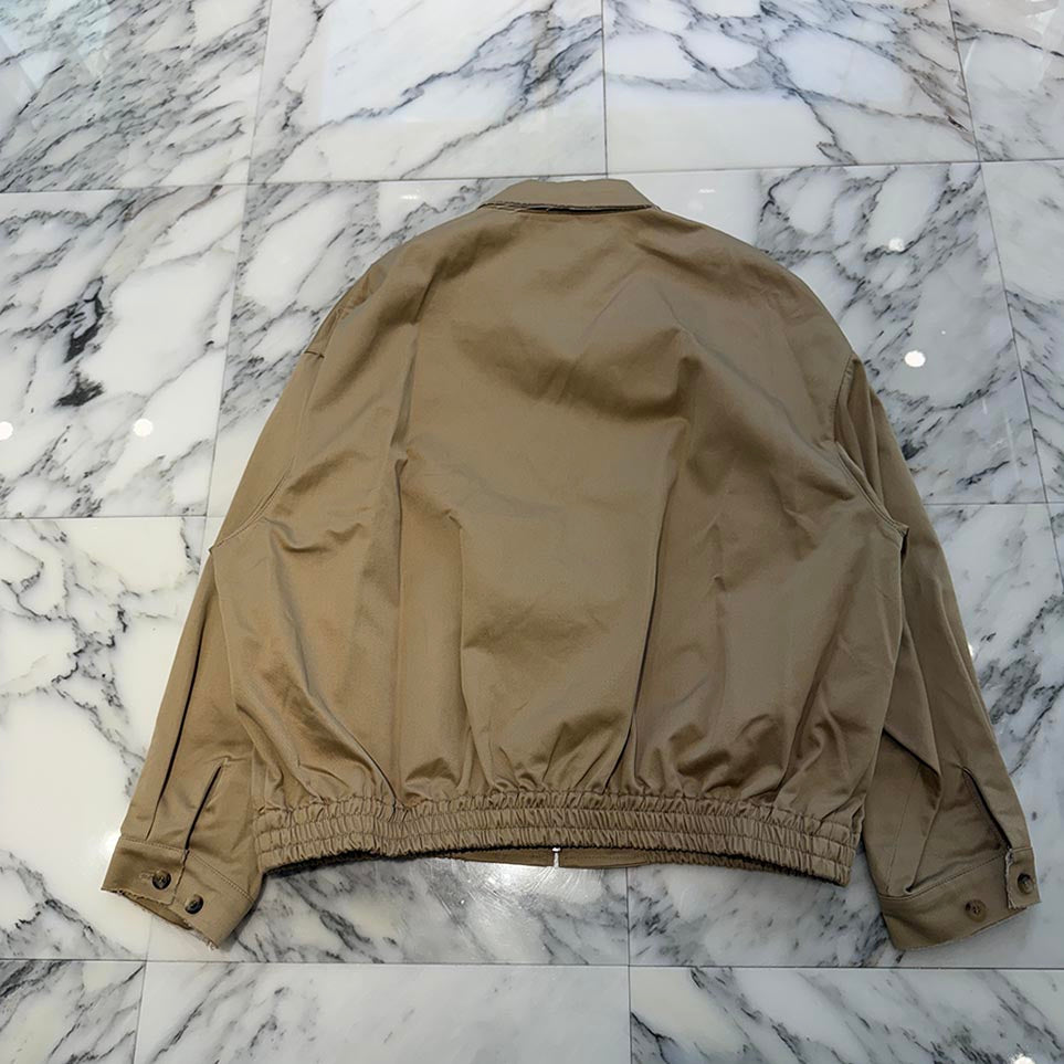 MIU MIU 2023AW Logo Patch Oversize Chino Blouson ML843 1UPX Size 42 ミュウミュウ ロゴパッチ オーバーサイズ チノ ブルゾン サイズ42