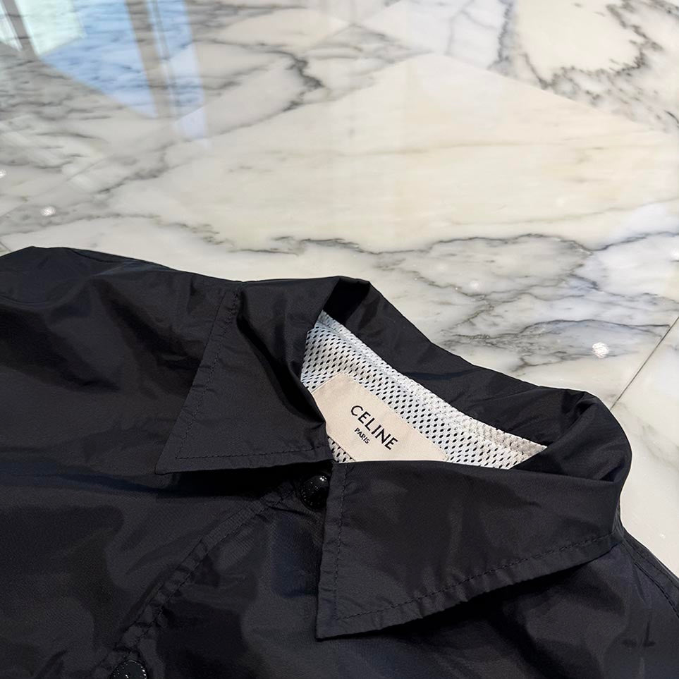 CELINE 2022SS Initial Logo Print Coach Jacket 2W544495M Size 48 セリーヌ イニシャルロゴプリン コーチジャケット サイズ48