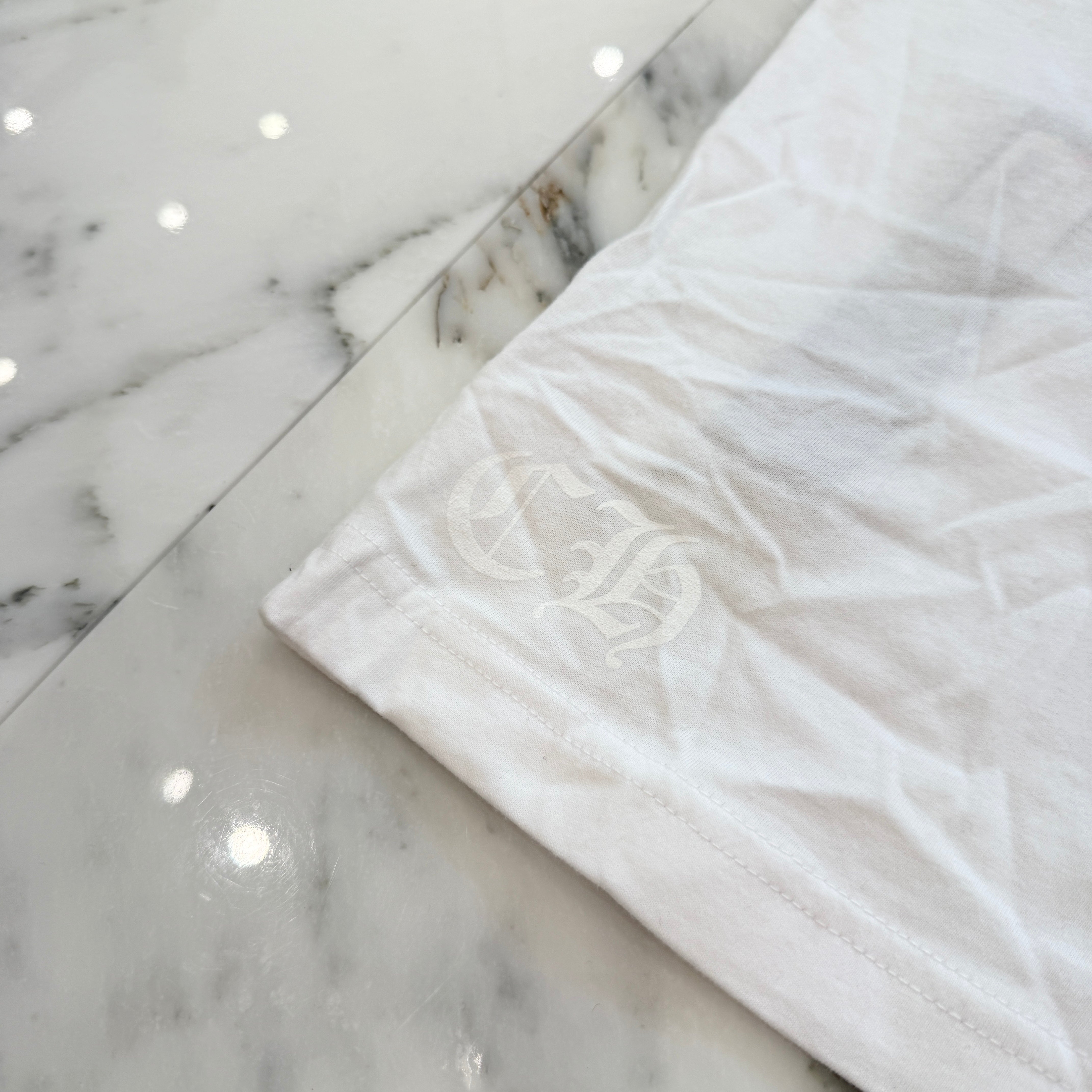 CHROME HEARTS × The Rolling Stones 2024SS Lip Tan Neck Logo Back Scroll Tee Size M クロムハーツ × ローリングストーンズ リップアンドタン ネックロゴ バックスクロール Tシャツ サイズM