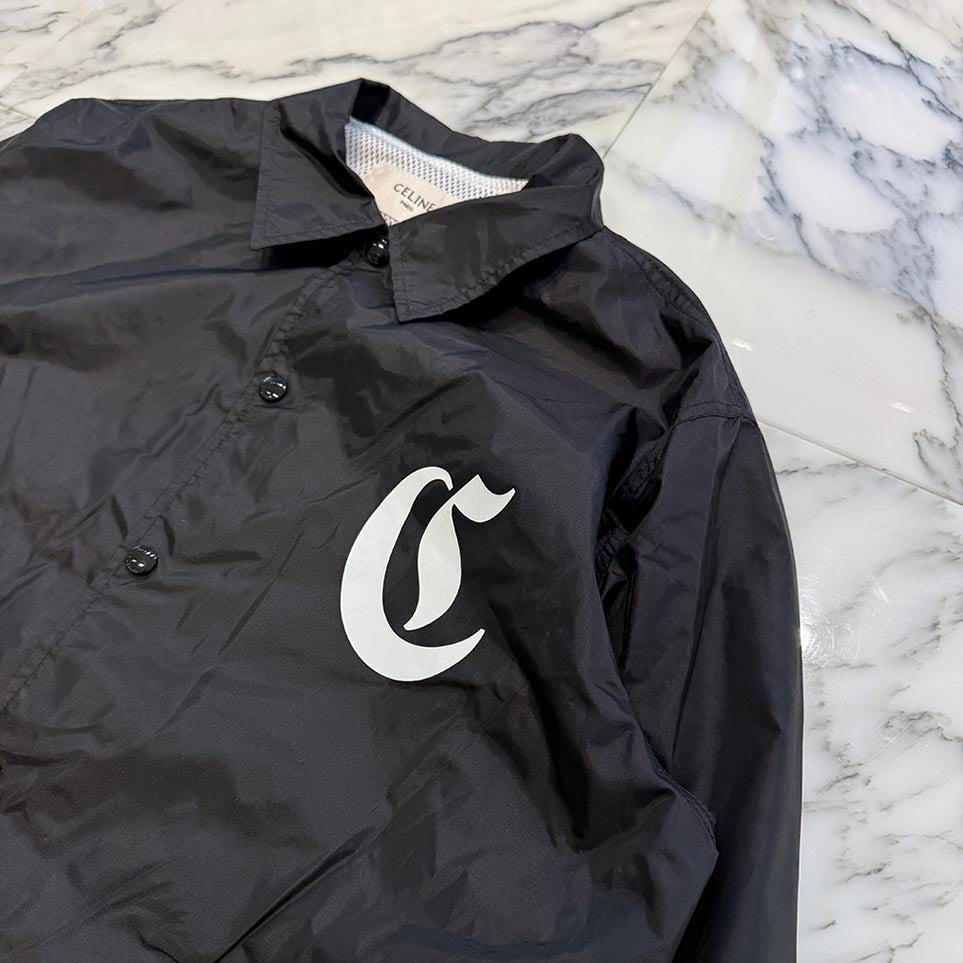 CELINE 2022SS Initial Logo Print Coach Jacket 2W544495M Size 48 セリーヌ イニシャルロゴプリン コーチジャケット サイズ48
