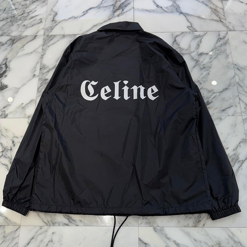 CELINE 2022SS Initial Logo Print Coach Jacket 2W544495M Size 48 セリーヌ イニシャルロゴプリン コーチジャケット サイズ48