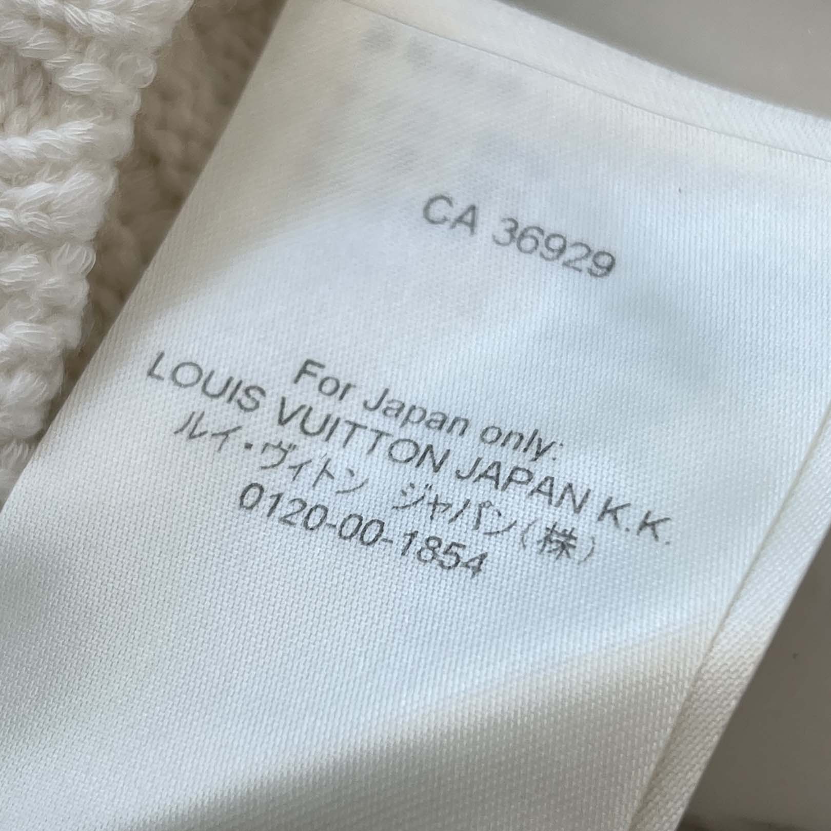 LOUIS VUITTON 2023AW Damier Wool Blend Pullover Knit Sweater HPN63W Size M ルイヴィトン ダミエ ウールブレンド プルオーバーニット セーター サイズM