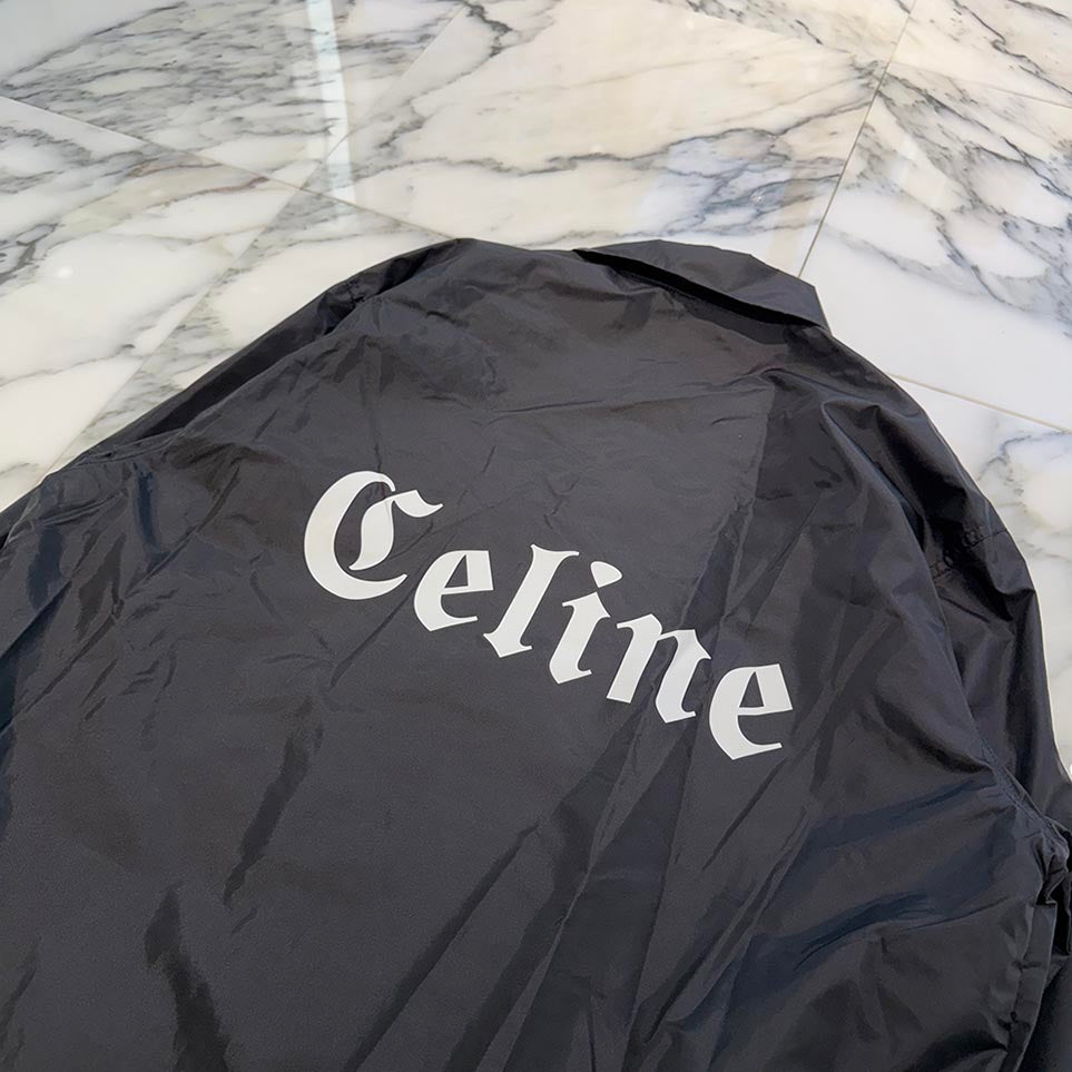 CELINE 2022SS Initial Logo Print Coach Jacket 2W544495M Size 48 セリーヌ イニシャルロゴプリン コーチジャケット サイズ48