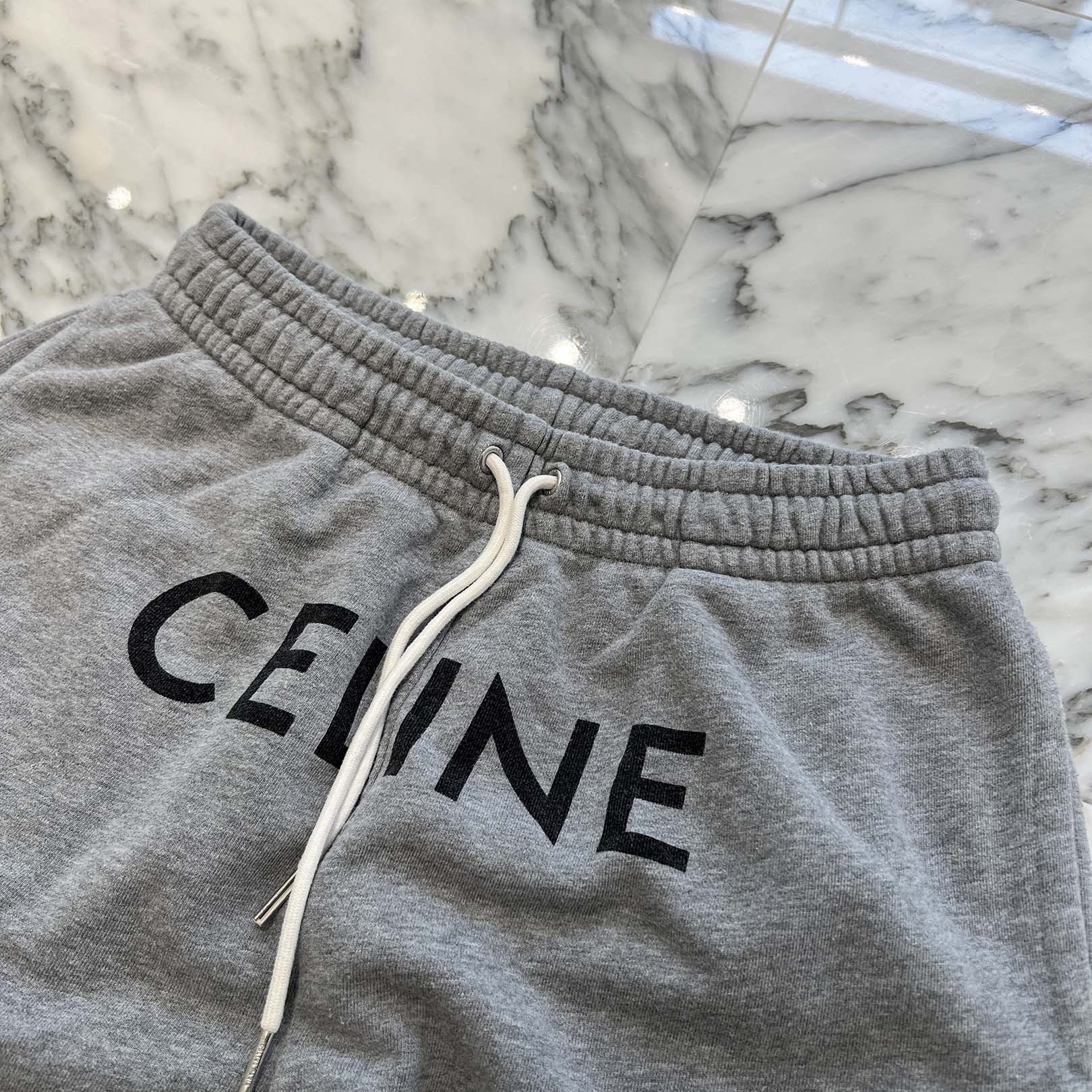CELINE 2021SS Logo Print Sweat Jogger Pants 2Z056052H Size M セリーヌ ロゴプリント スウェット ジョガーパンツ サイズM