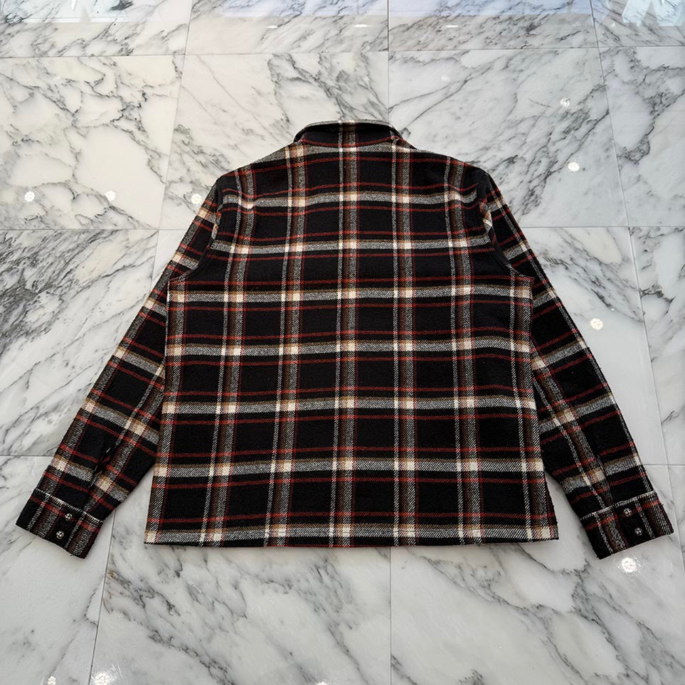 CHROME HEARTS Y NOT WORK DOG Flannel Check Shirt Size L クロムハーツ ワイノット ワークドッグ フランネル チェック シャツ サイズL