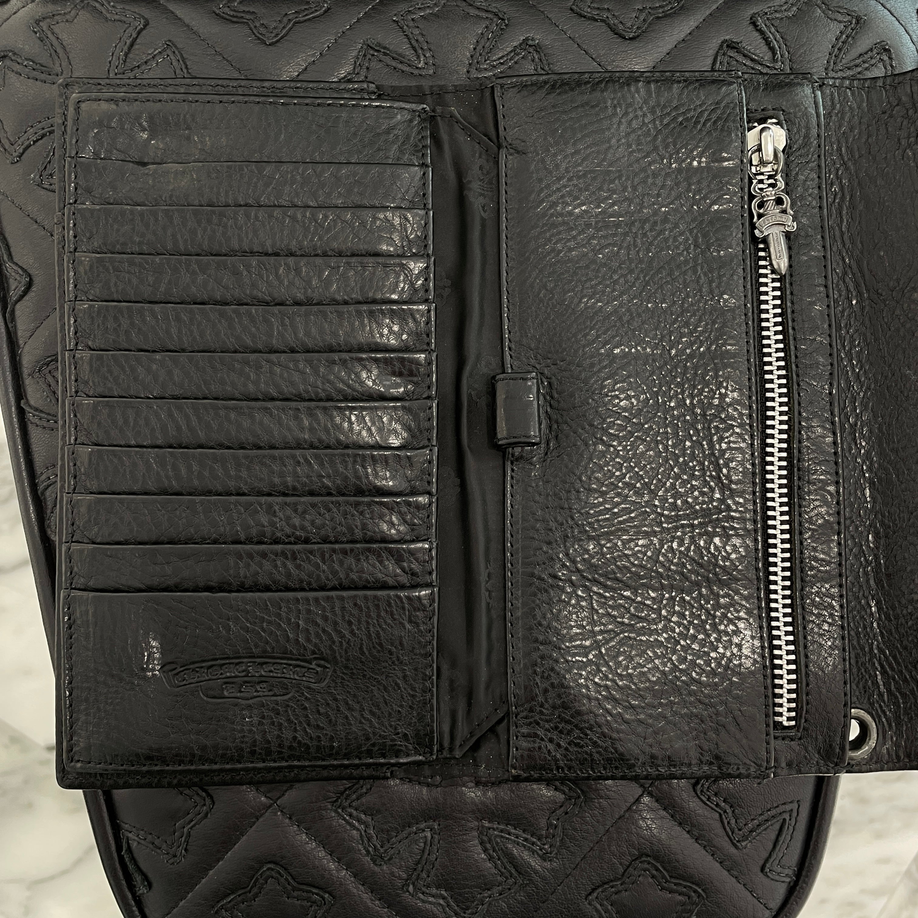 CHROME HEARTS Wave Cross Ball Wallet クロムハーツ ウェーブクロスボール ウォレット