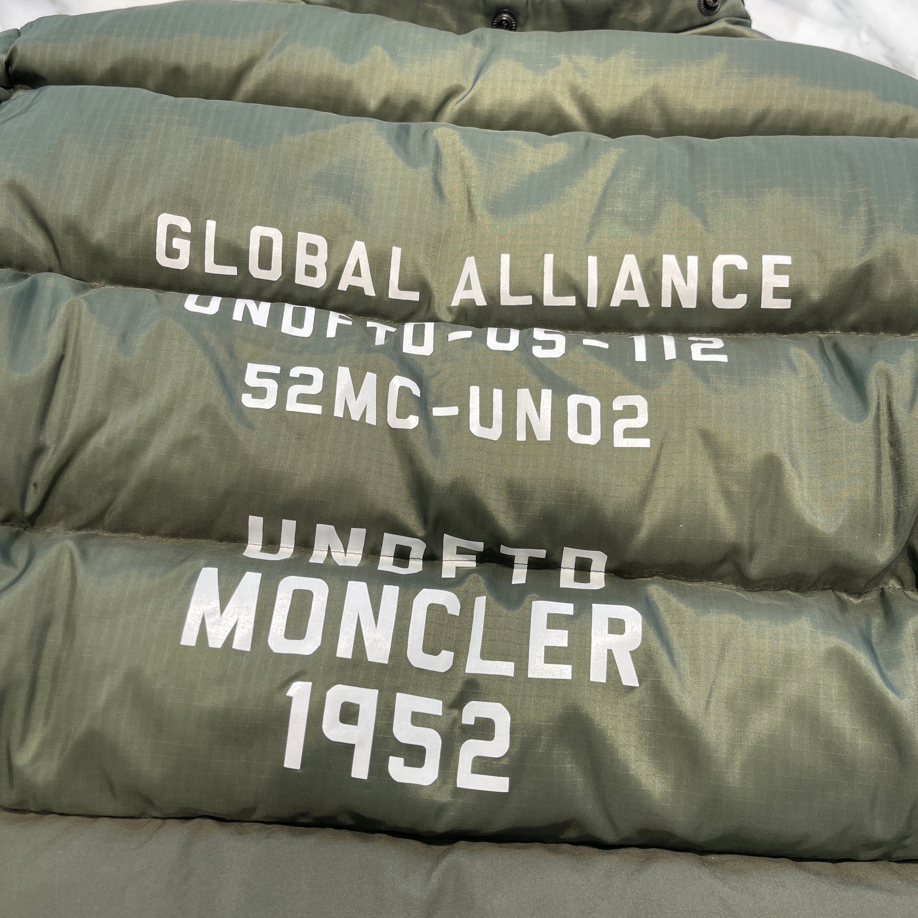 MONCLER × UNDEFEATED 2020AW Allenski Back Logo Down Jacket F20921A51710 Size 1 モンクレール × アンディフィーテッド アレンスキー バックロゴ ダウンジャケット サイズ1