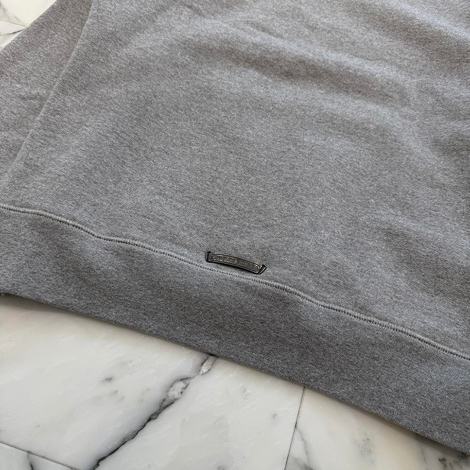 CHROME HEARTS Y NOT Cemetery Cross Leather Patch Pullover Hoodie Size S クロムハーツ ワイノット セメタリークロス レザーパッチ プルオーバーフーディ サイズS