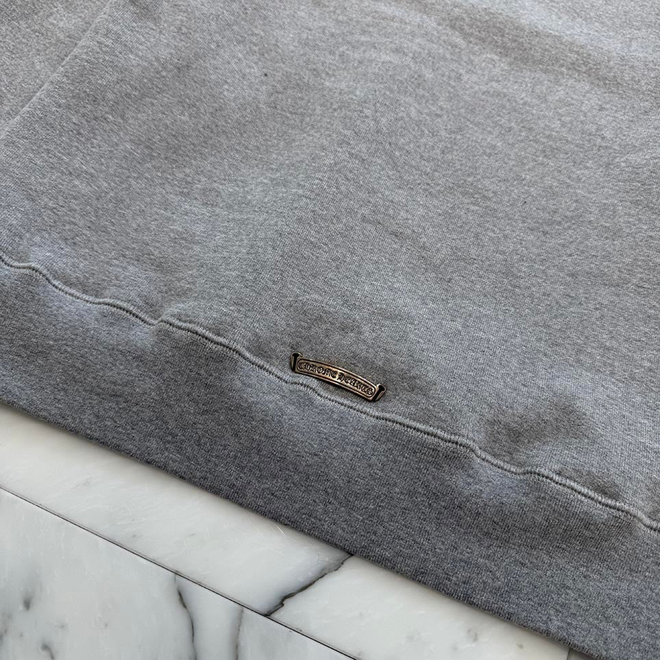 CHROME HEARTS Y NOT Cemetery Cross Leather Patch Sweatshirt Size M クロムハーツ ワイノット セメタリークロス レザーパッチ スウェットシャツ サイズM