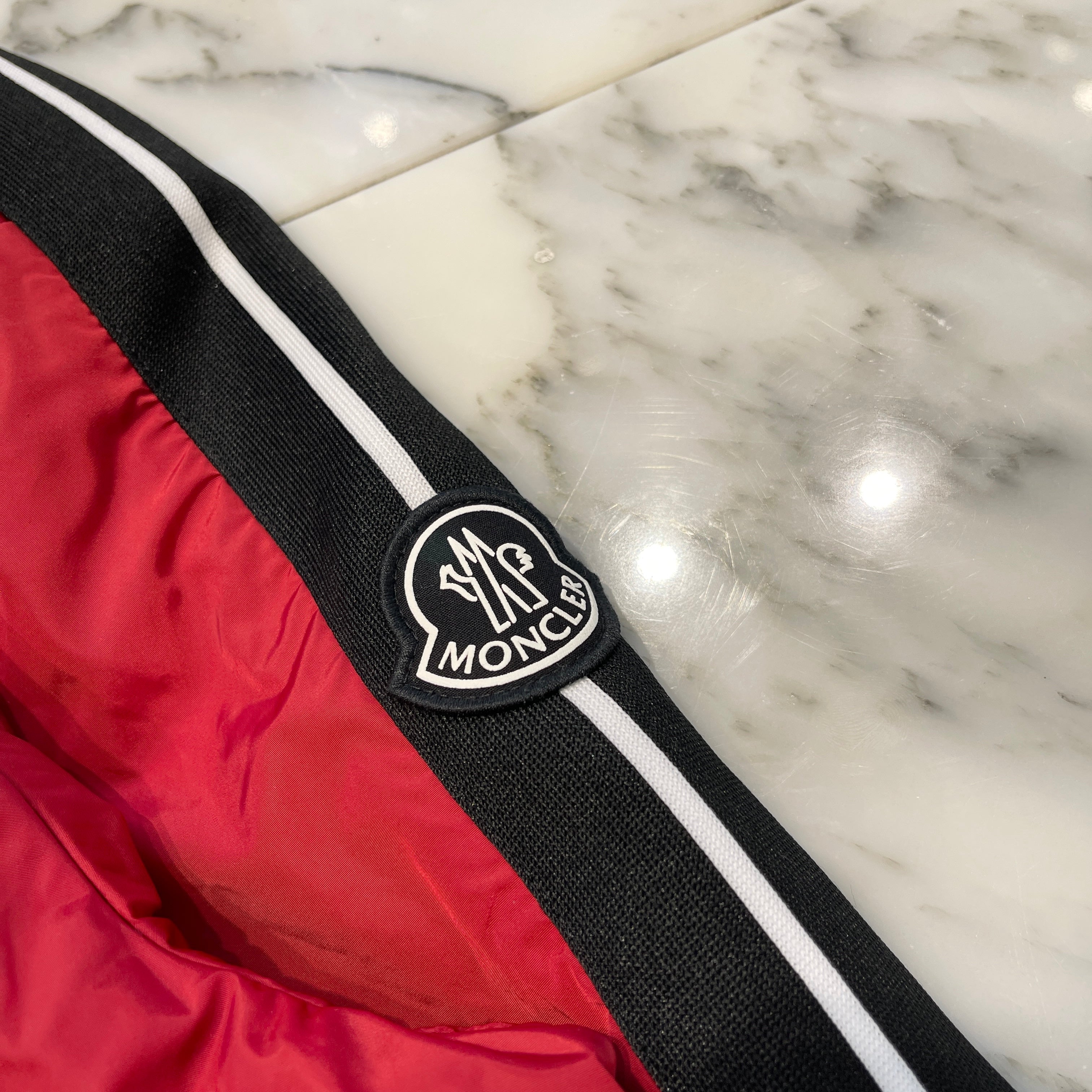 MONCLER × Palm Angels 2018AW "I’m So High Genius" Coach Jacket D20964110151 Size 1 モンクレール×パームエンジェルス "アイムソーハイジーニアス" コーチジャケット サイズ1