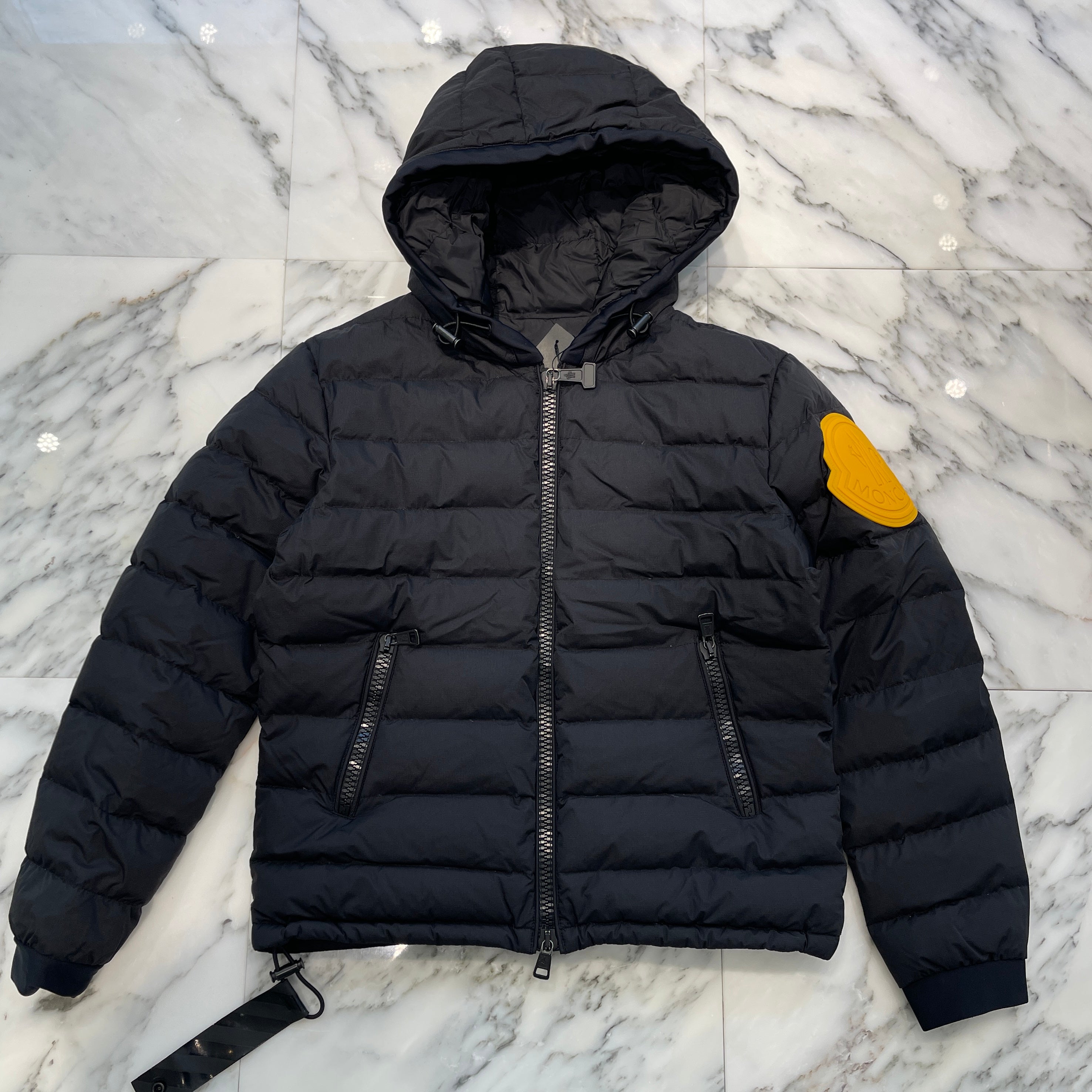 MONCLER × OFF-WHITE 2017AW DINARD GIUBBOTTO Down Jacket B209H4130505 53607 Size 0 モンクレール × オフホワイト ディナール ジュボット ダウンジャケット サイズ0