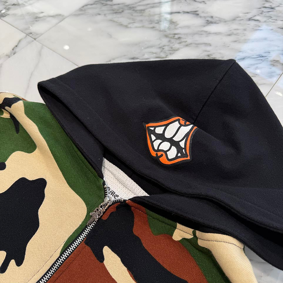 CHROME HEARTS × MATTY BOY 2022SS PPO CAUTION Zip Up Hoodie Size XL クロムハーツ × マッティボーイ コーション ジップアップフーディ サイズXL