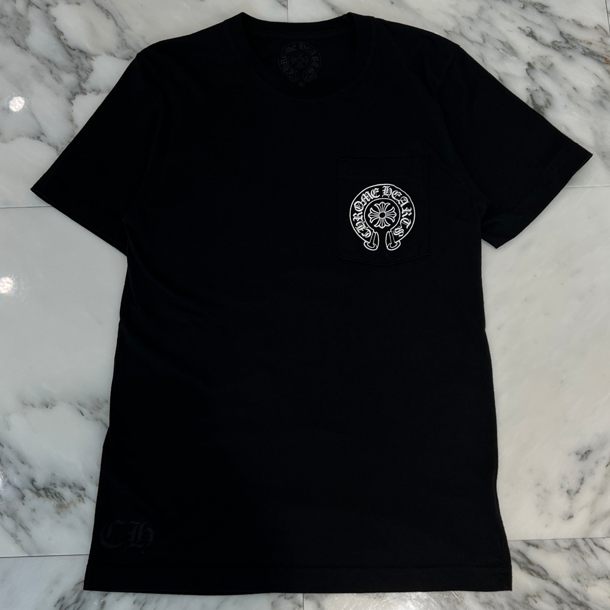 CHROME HEARTS×THE HEROES PROJECT Horseshoe Pocket Tee Size S クロムハーツ×ザヒーローズプロジェクト ホースシューポケットTシャツ サイズ S
