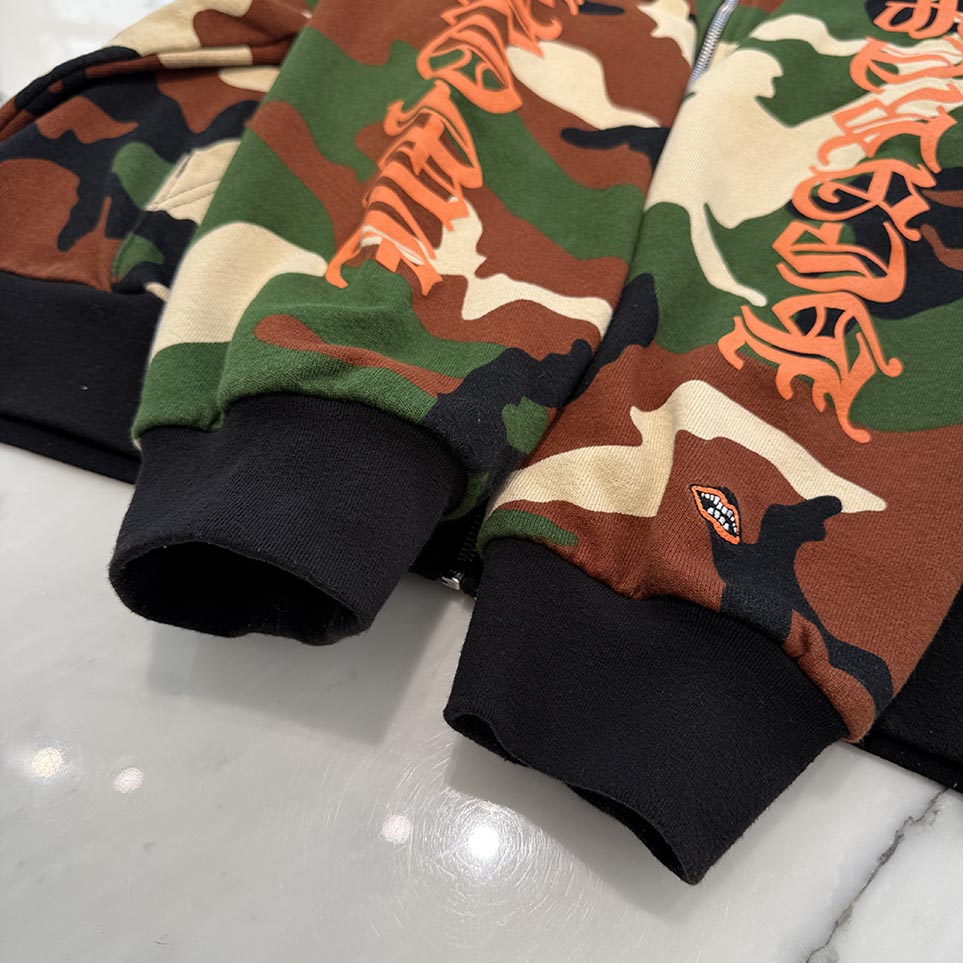 CHROME HEARTS × MATTY BOY 2022SS PPO CAUTION Zip Up Hoodie Size XL クロムハーツ × マッティボーイ コーション ジップアップフーディ サイズXL