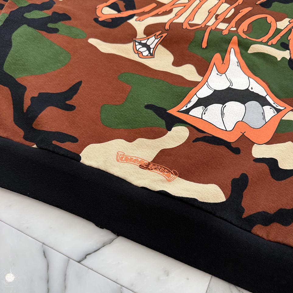 CHROME HEARTS × MATTY BOY 2022SS PPO CAUTION Zip Up Hoodie Size XL クロムハーツ × マッティボーイ コーション ジップアップフーディ サイズXL