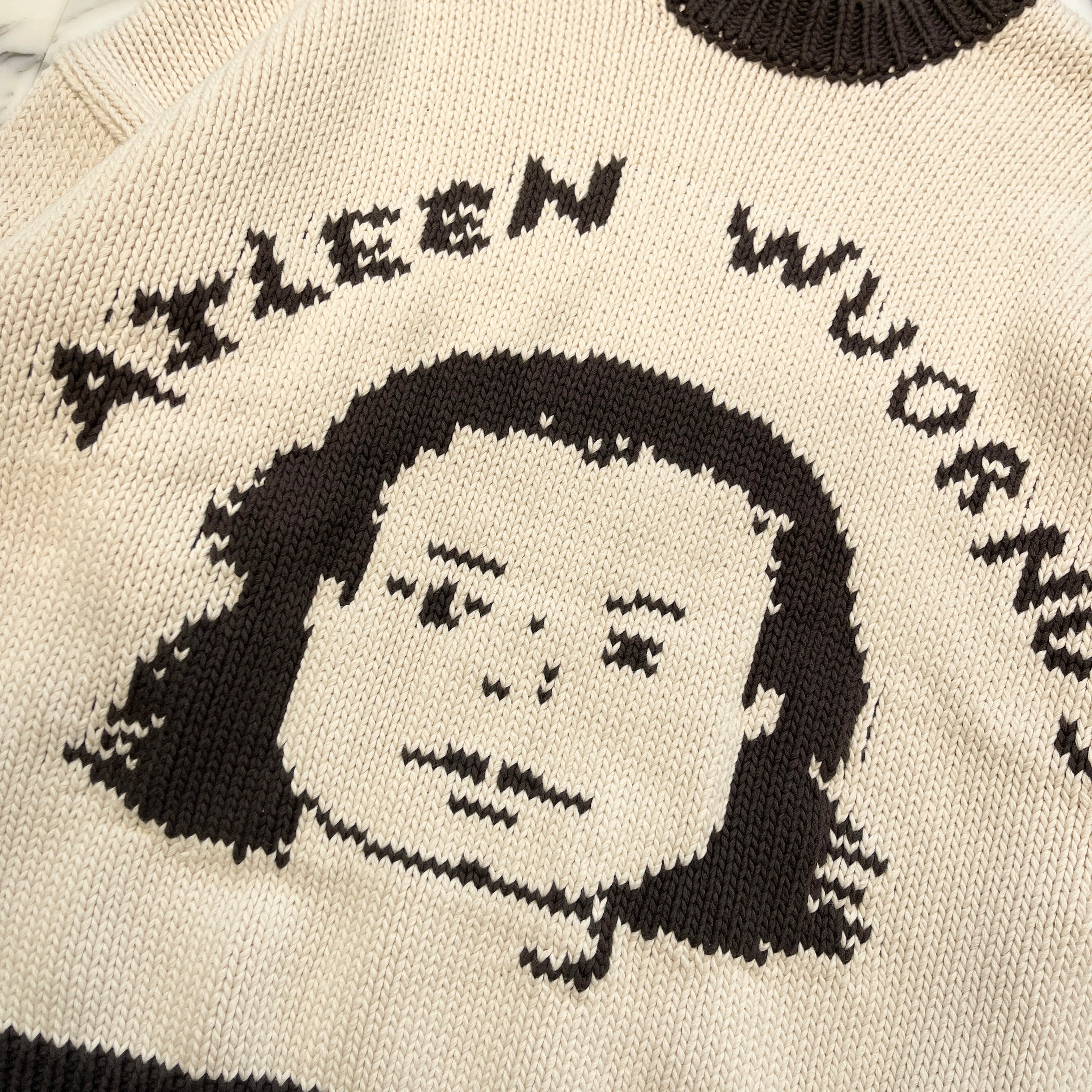 ENFANTS RICHES DEPRIMES 2023SS "Aileen Wuornos" Cotton Knit Sweater Size M アンファン リッシュ デプリメ "アイリーンウォーノス" コットン ニットセーター サイズM