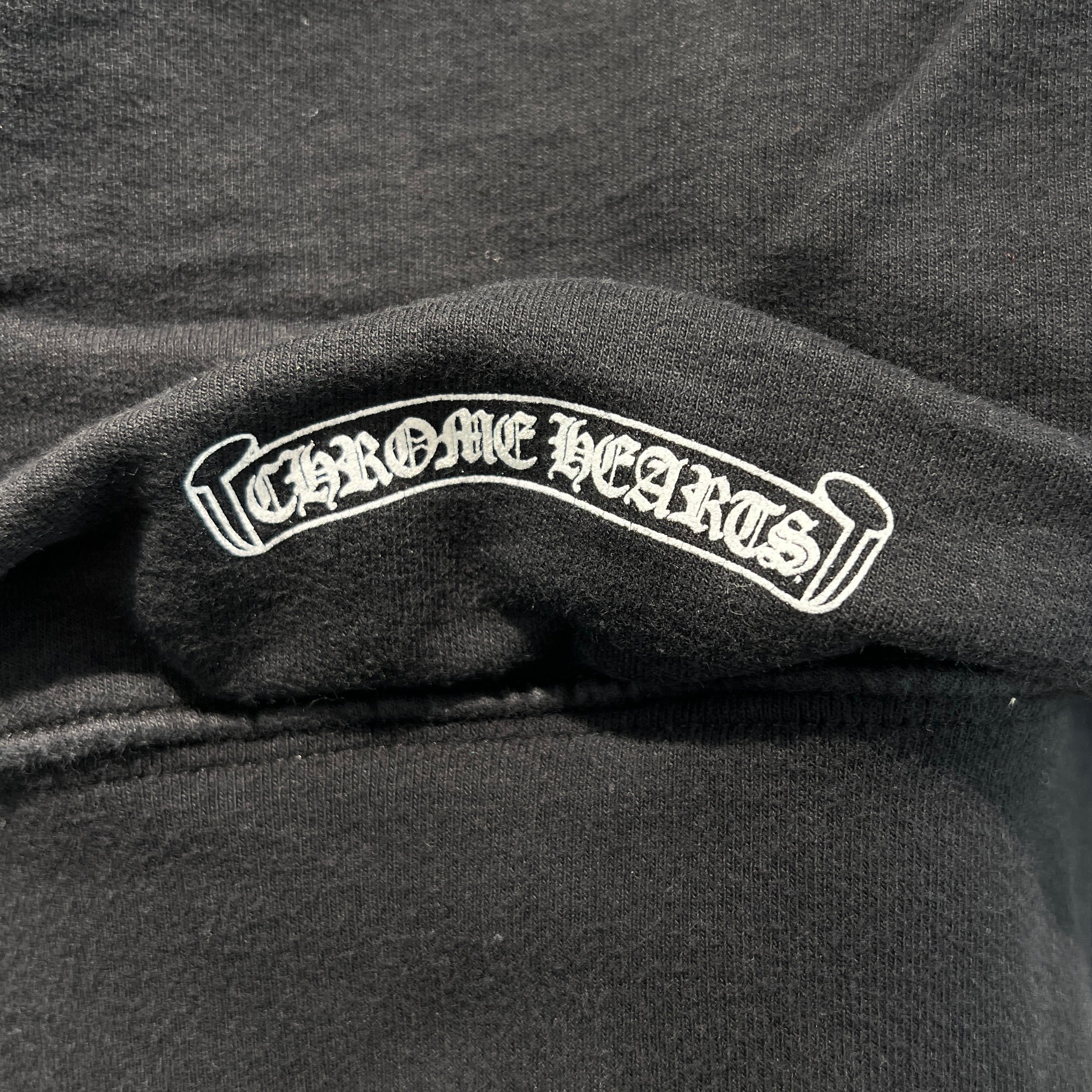 CHROME HEARTS Floral Cross Horseshoe Pullover Hoodie Size M クロムハーツ フローラルクロス ホースシュー プルオーバーフーディ サイズM