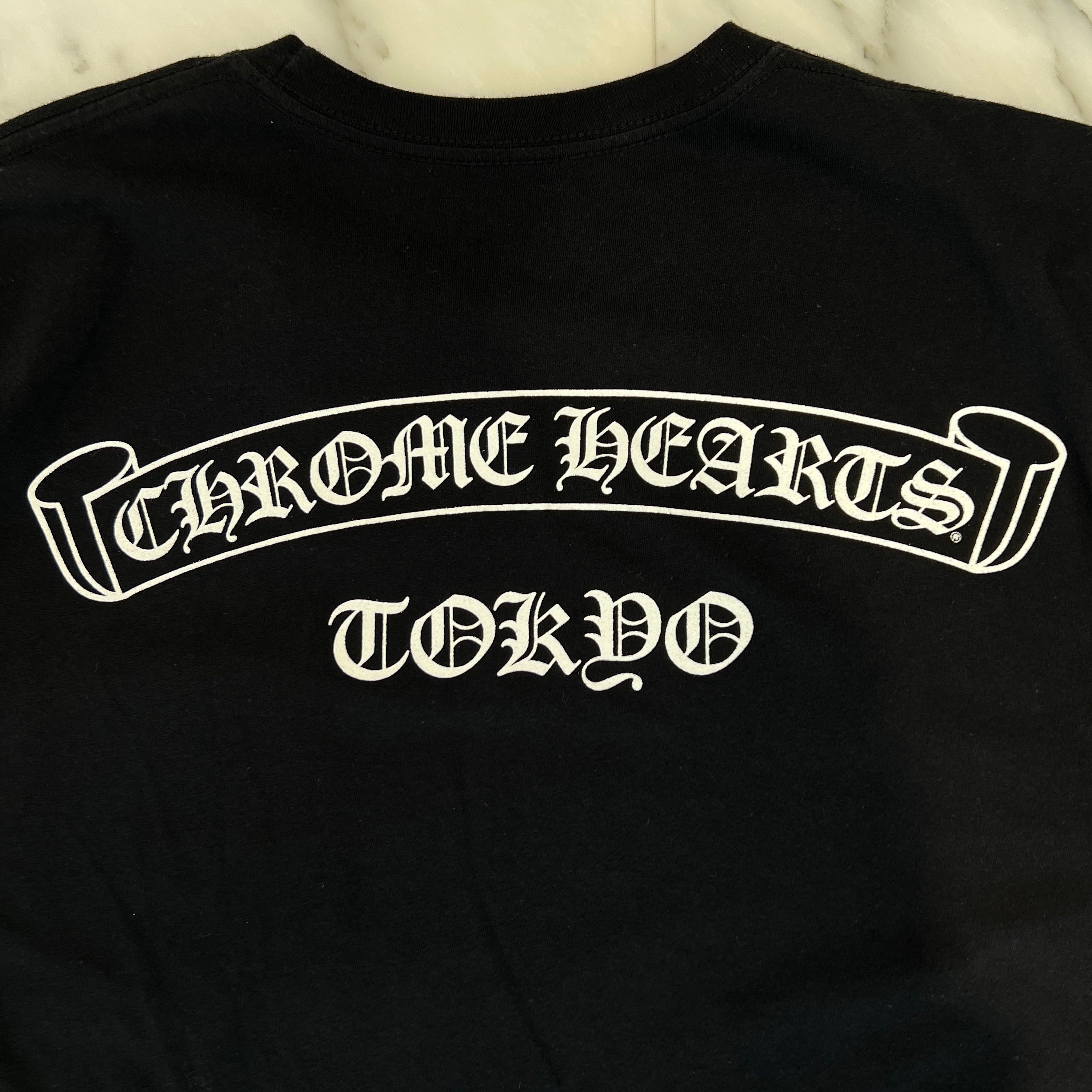 CHROME HEARTS Tokyo Limited Back Scroll Tee Size L クロムハーツ 東京限定 バックスクロール Tシャツ サイズL